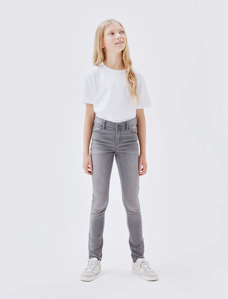 name it - NKFPOLLY SKINNY JEANS 1212-TX NOOS - skinny jeans - light grey denim - 0