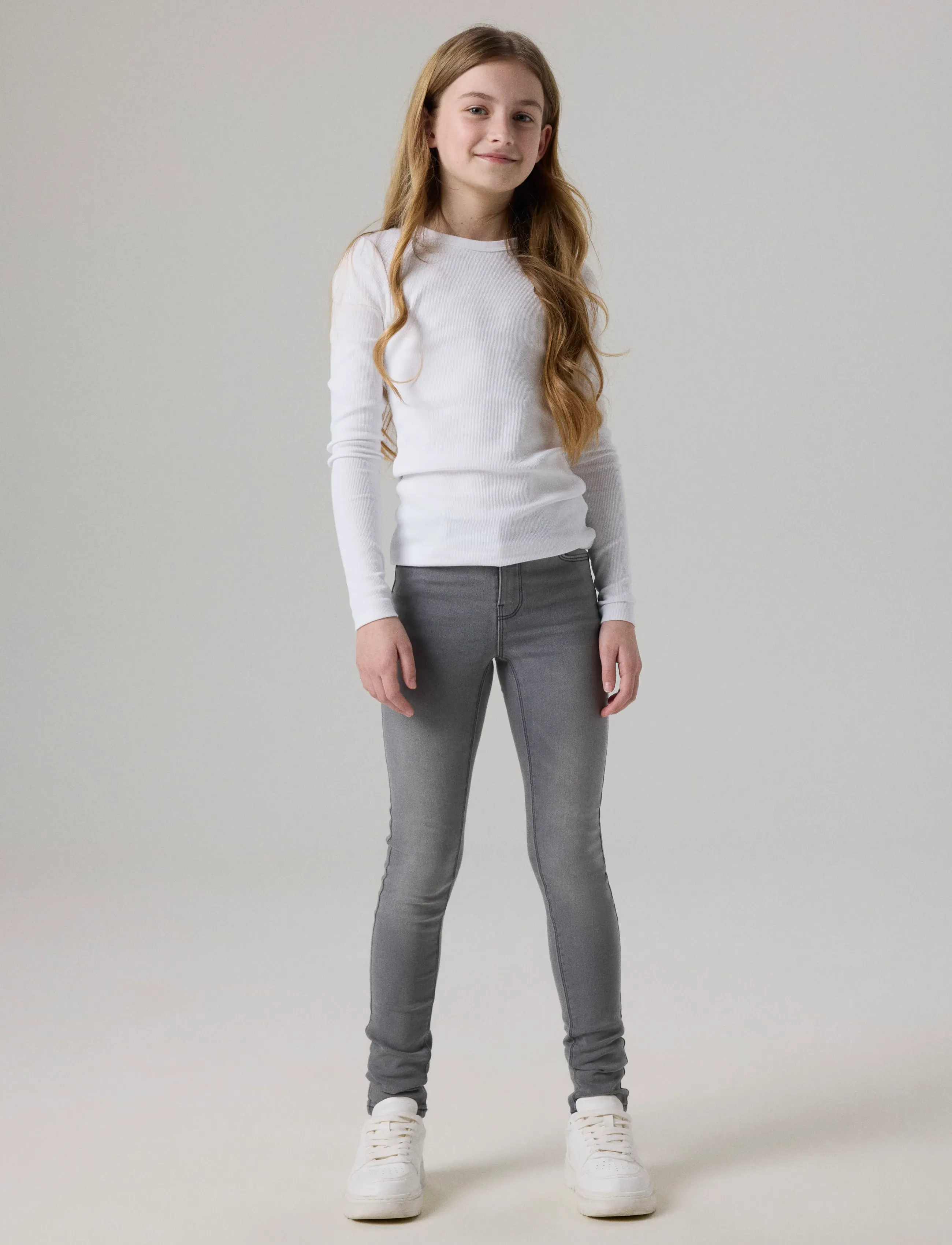 name it - NKFPOLLY SKINNY JEANS 1212-TX NOOS - skinny jeans - light grey denim - 4