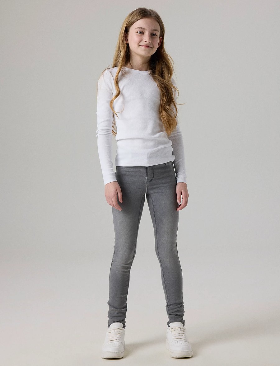 name it - NKFPOLLY SKINNY JEANS 1212-TX NOOS - skinny jeans - light grey denim - 4