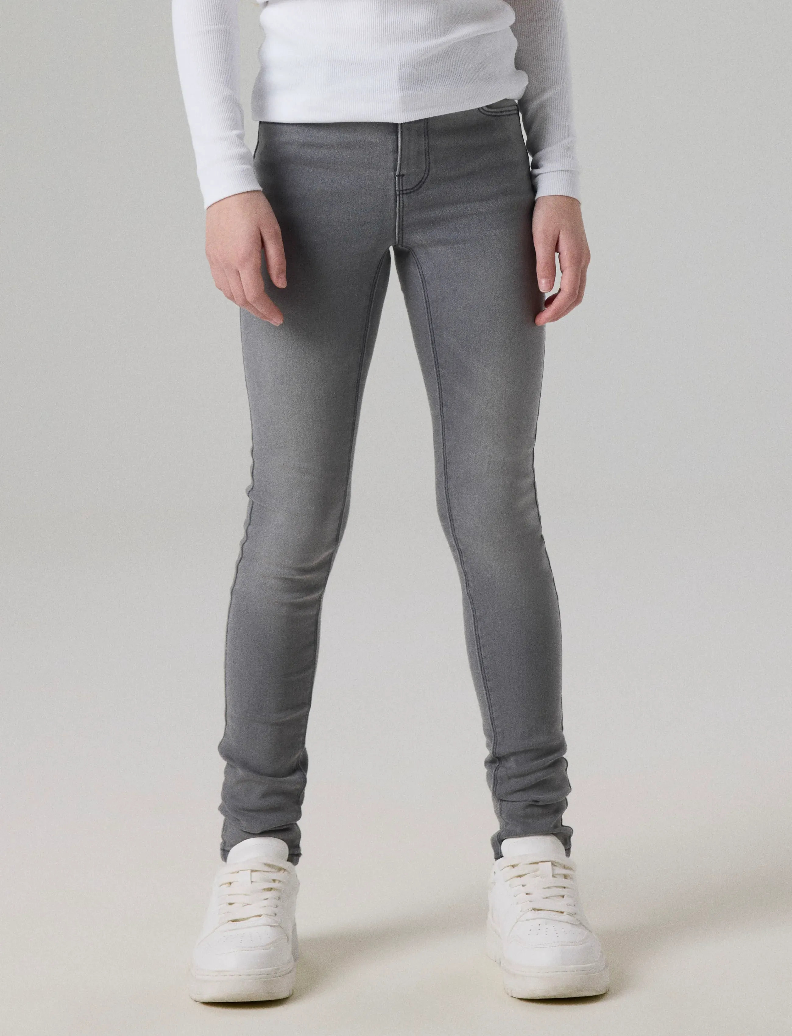name it - NKFPOLLY SKINNY JEANS 1212-TX NOOS - skinny jeans - light grey denim - 5