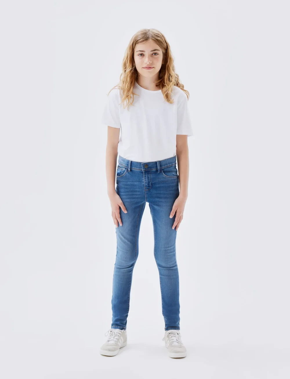 name it - NKFPOLLY SKINNY JEANS 1212-TX NOOS - skinny jeans - medium blue denim - 0