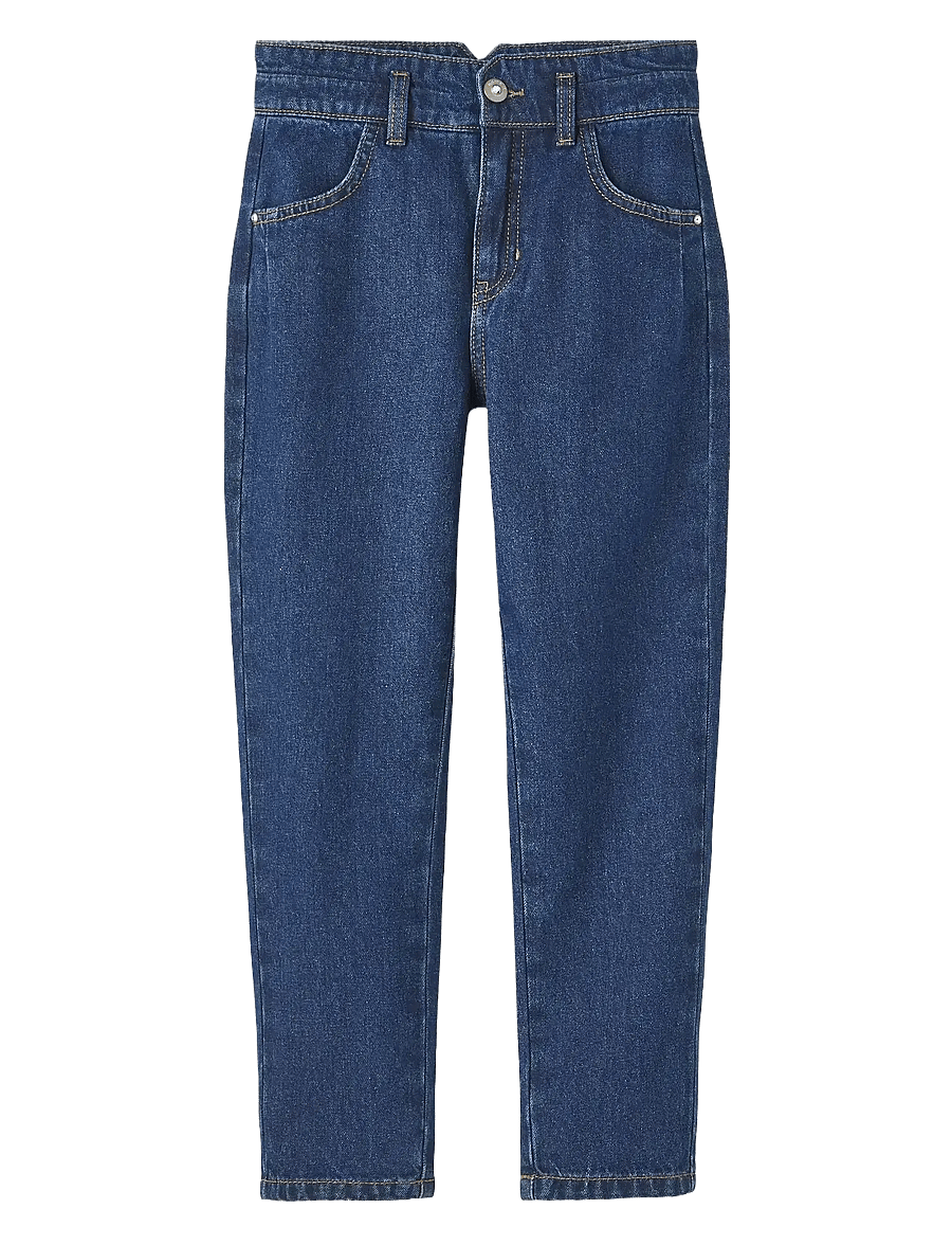 name it - NKFBELLA HW MOM AN JEANS 1092-DO NOOS - gallabuxur - dark blue denim - 0