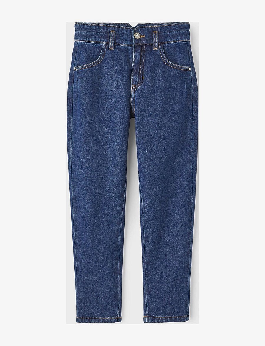 name it - NKFBELLA HW MOM AN JEANS 1092-DO NOOS - gallabuxur - dark blue denim - 2