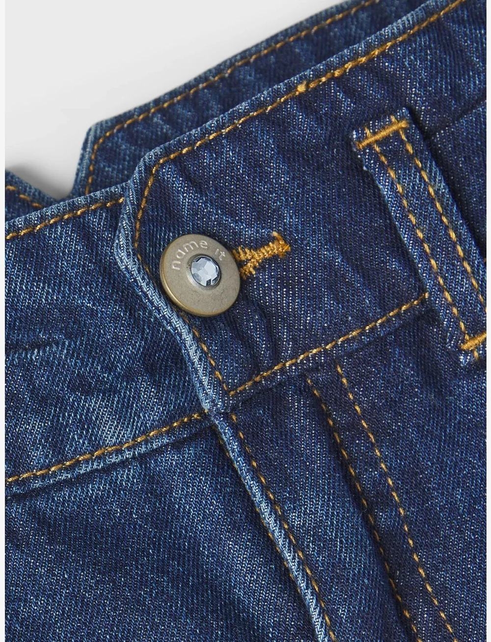 name it - NKFBELLA HW MOM AN JEANS 1092-DO NOOS - regular jeans - dark blue denim - 4
