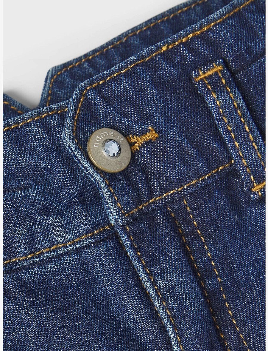 name it - NKFBELLA HW MOM AN JEANS 1092-DO NOOS - gallabuxur - dark blue denim - 4