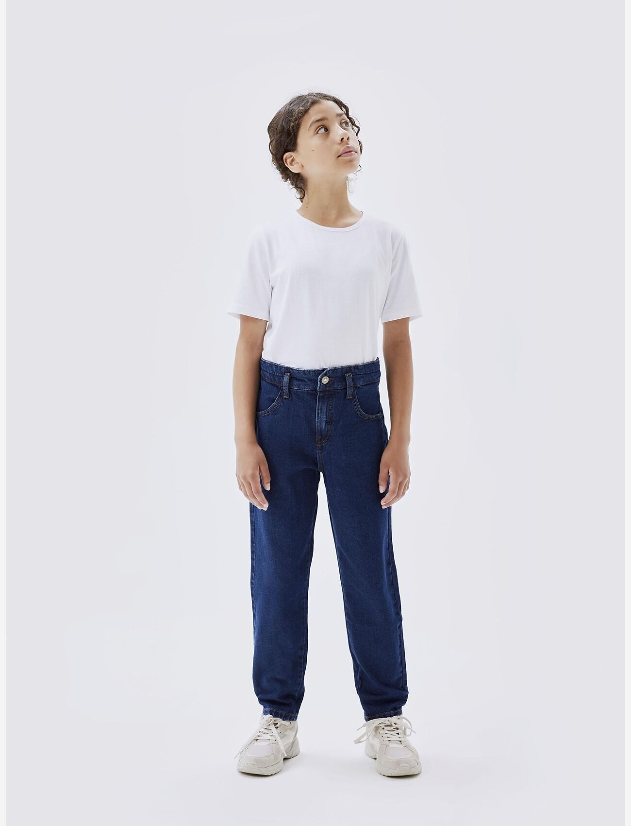 name it - NKFBELLA HW MOM AN JEANS 1092-DO NOOS - tavalised teksad - dark blue denim - 5