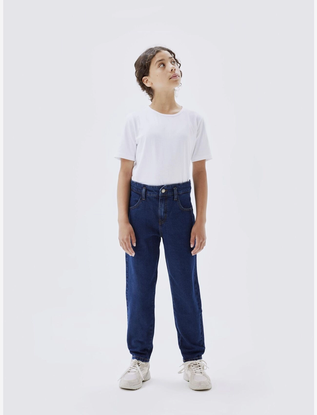 name it - NKFBELLA HW MOM AN JEANS 1092-DO NOOS - gallabuxur - dark blue denim - 5