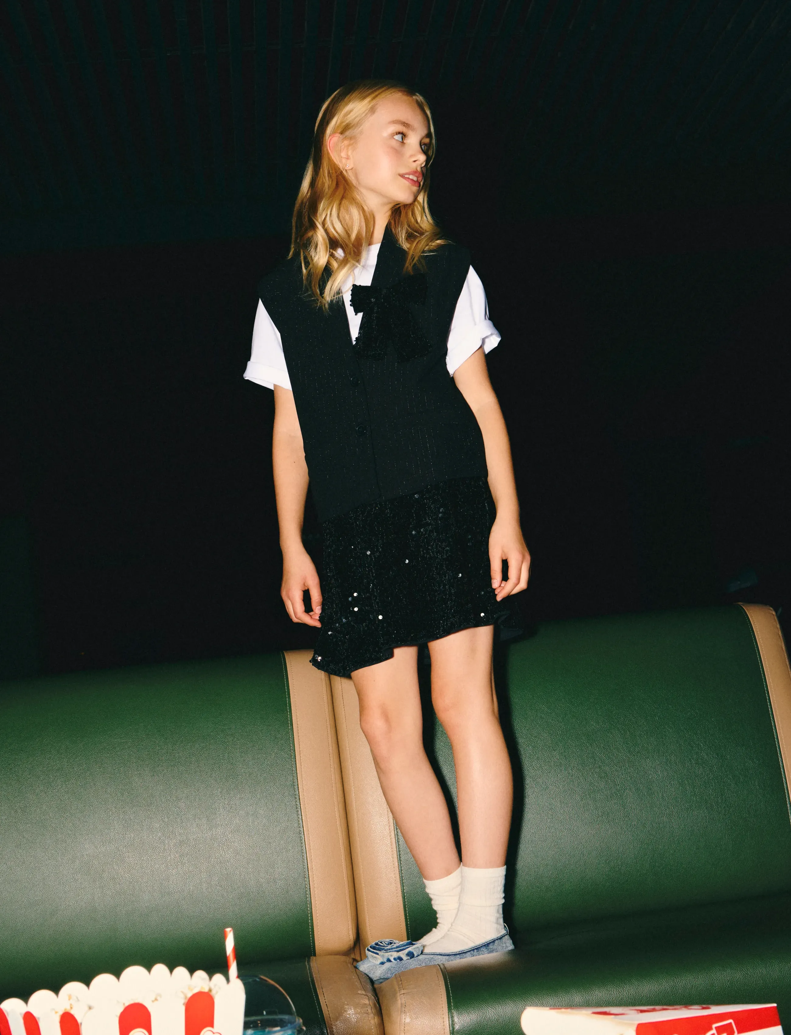 name it - NKFRUNICA SKIRT - miniseelikud - black - 4