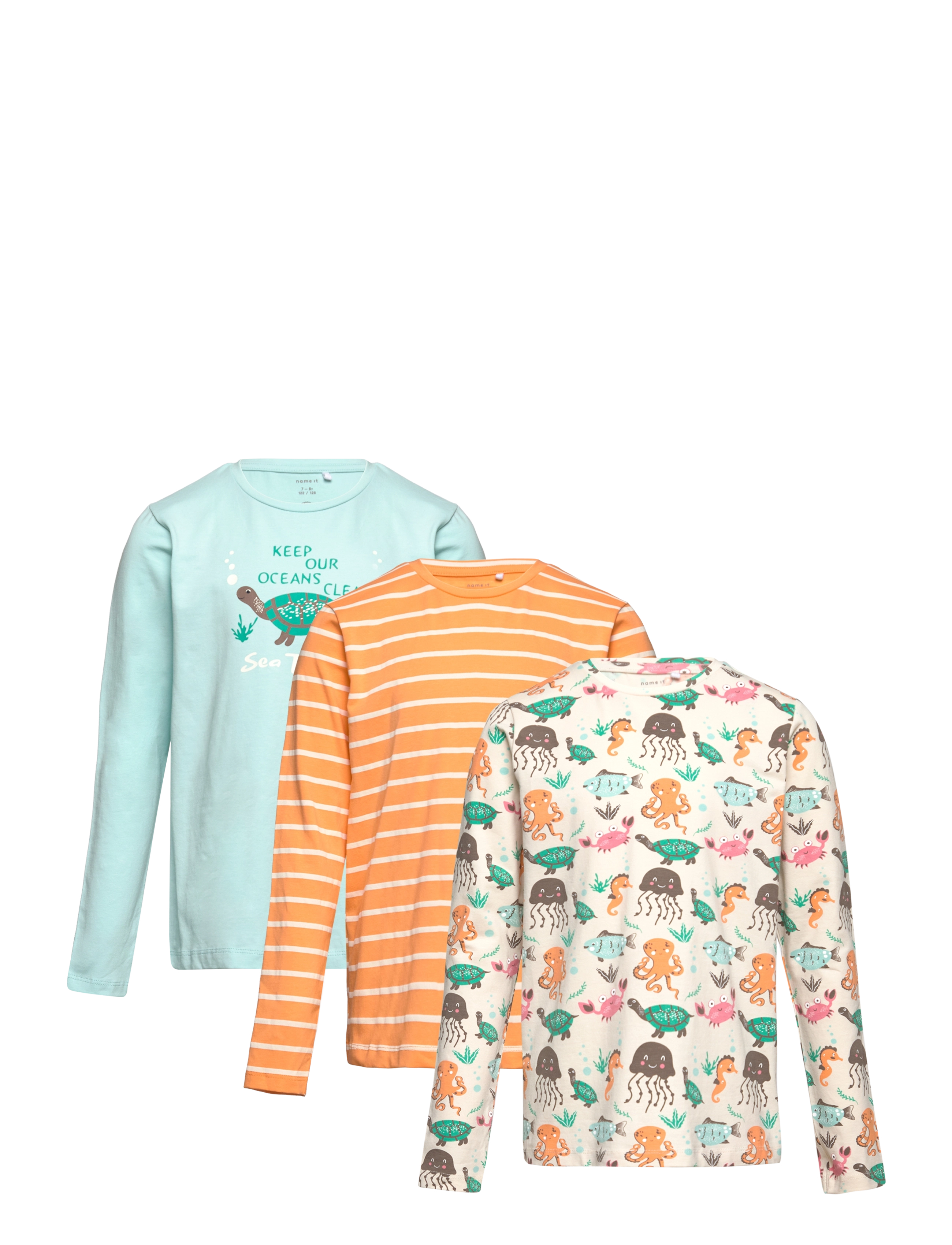 NMNOCEAN 3P LS TOP - WHITECAP GRAY