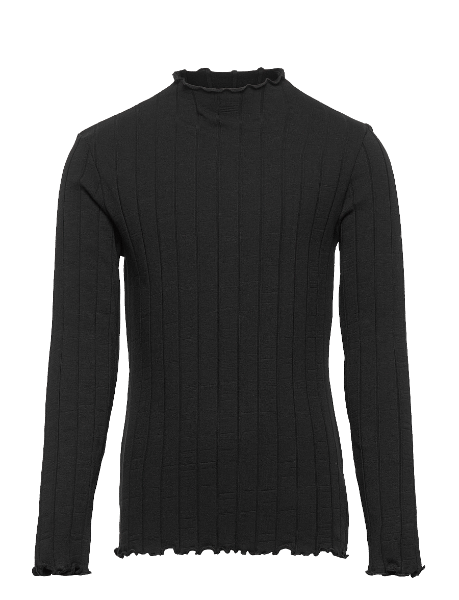 name it - NKFNOLINE LS SLIM TOP NOOS - langärmelig - black - 1