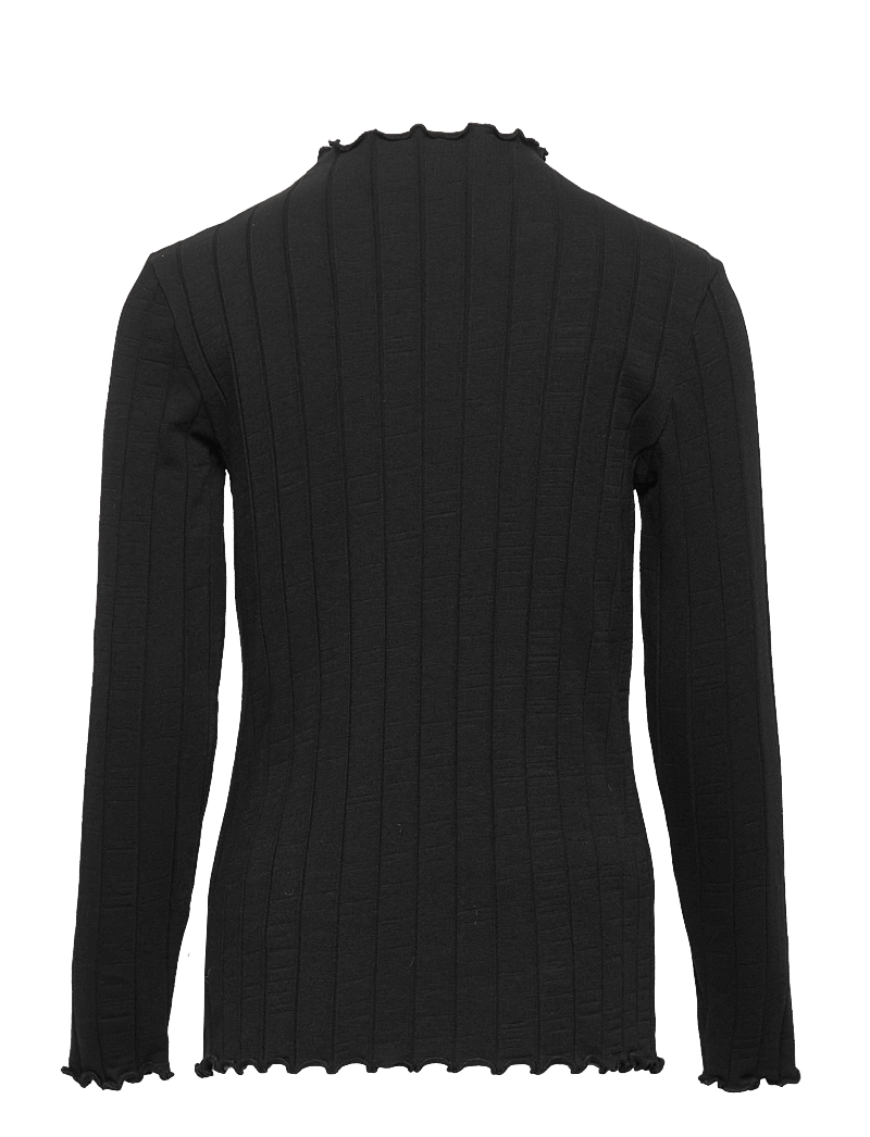 name it - NKFNOLINE LS SLIM TOP NOOS - pikkade varrukatega t-särgid - black - 2