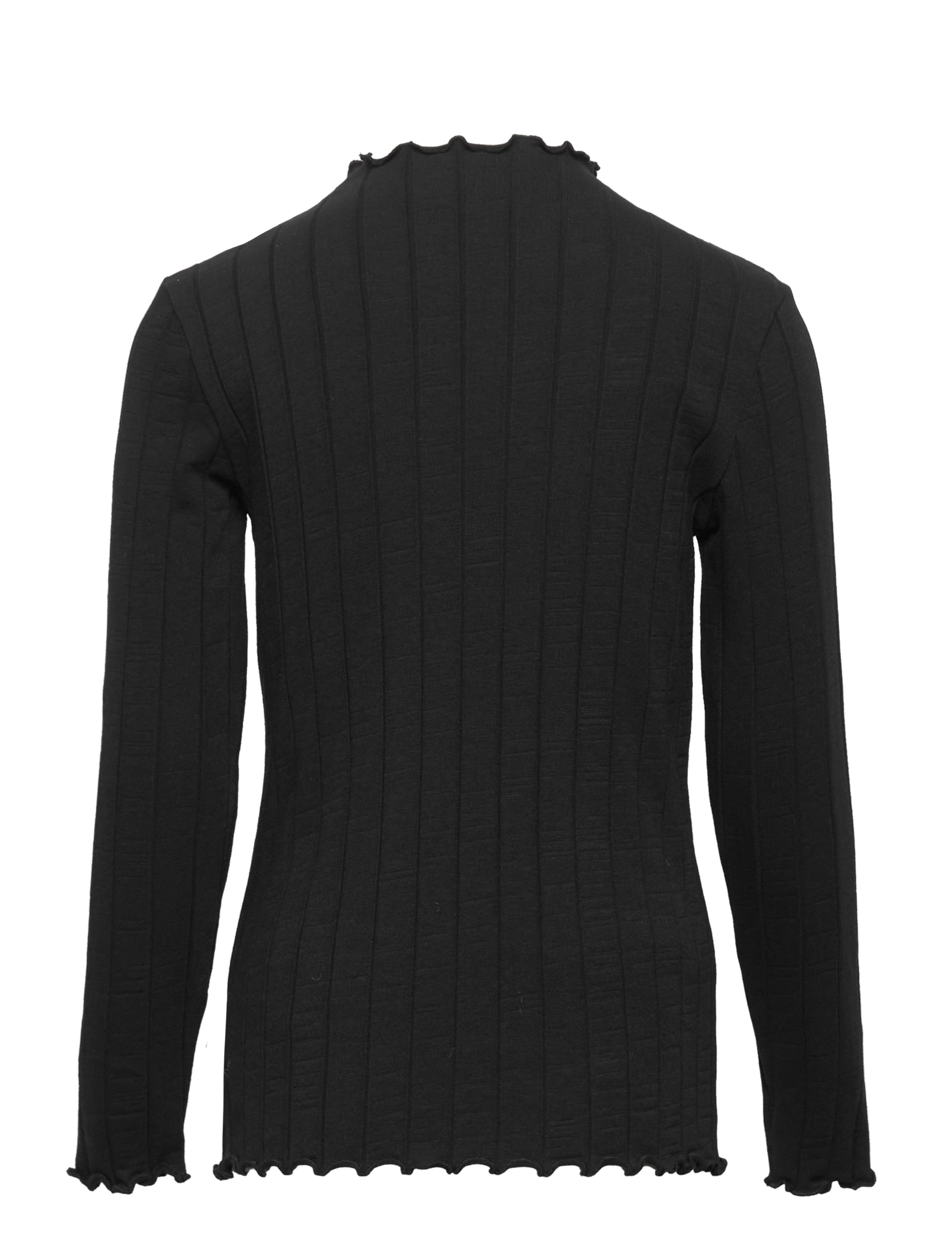 name it - NKFNOLINE LS SLIM TOP NOOS - marškinėliai - black - 2