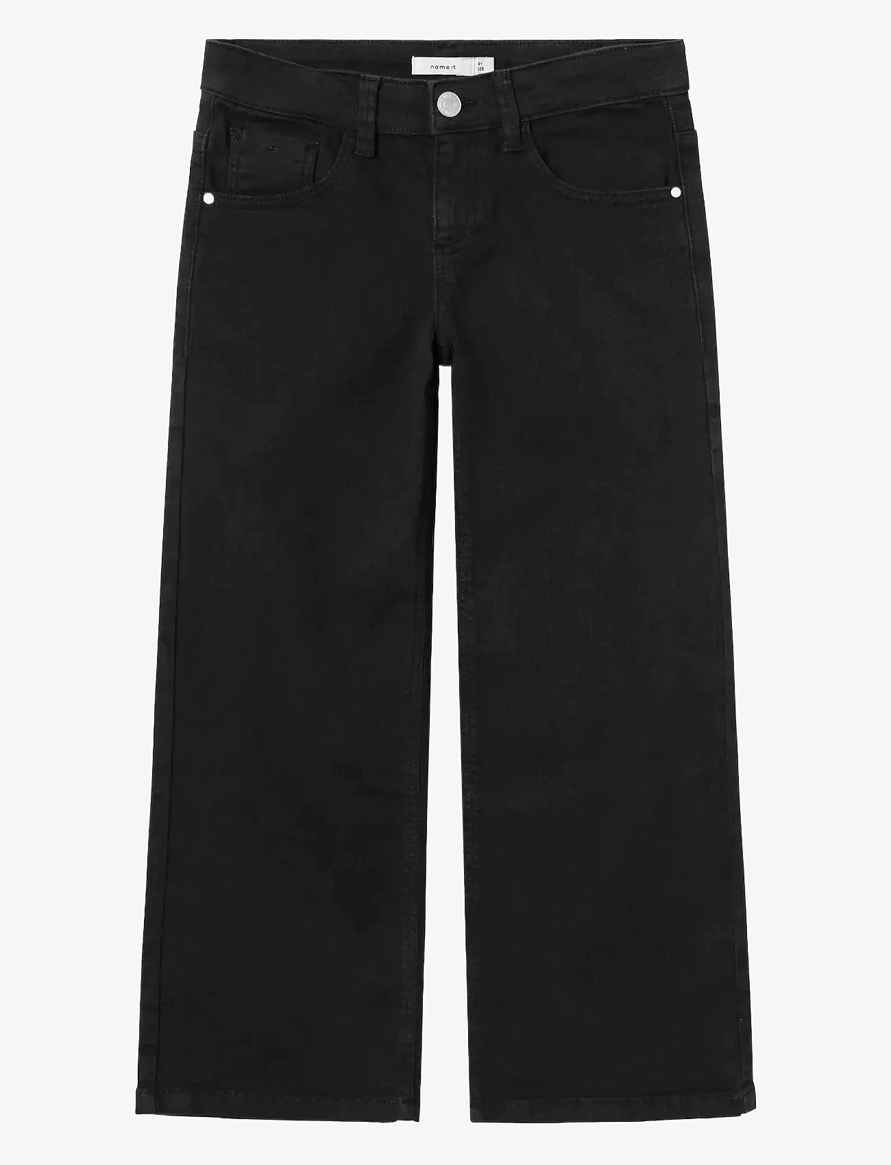 name it - NKFROSE WIDE TWI PANT 1115-TP NOOS - laia säärega teksad - black - 1