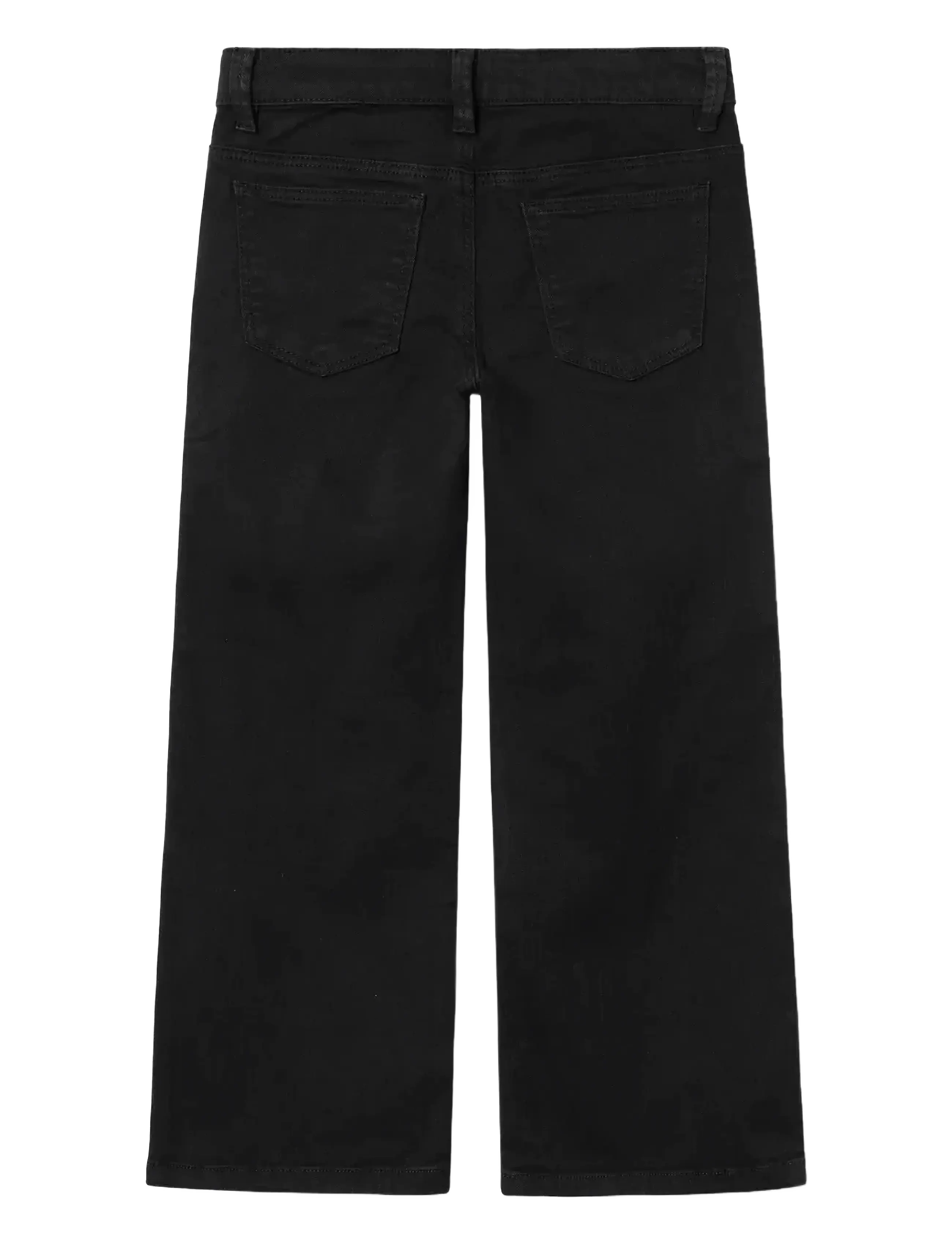 name it - NKFROSE WIDE TWI PANT 1115-TP NOOS - brede jeans - black - 2
