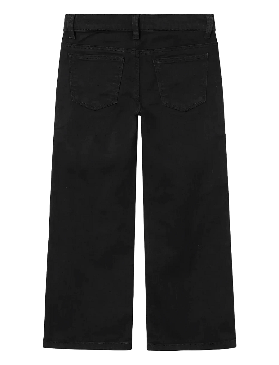 name it - NKFROSE WIDE TWI PANT 1115-TP NOOS - brede jeans - black - 2
