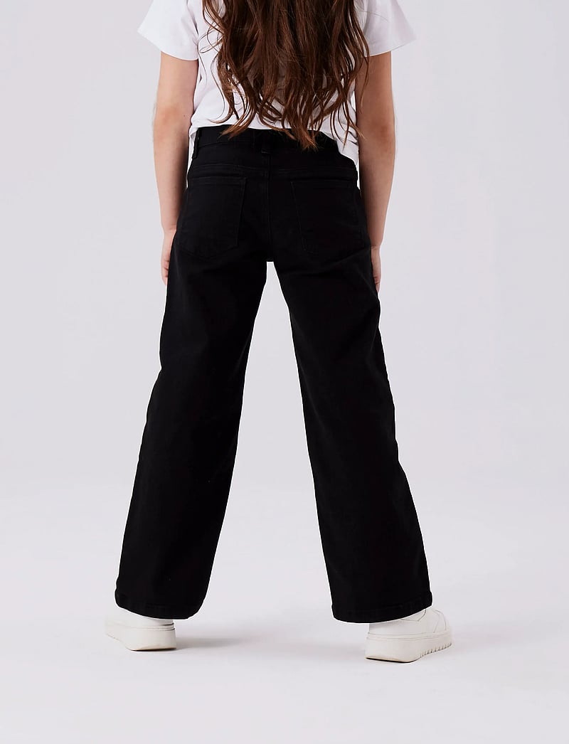 name it - NKFROSE WIDE TWI PANT 1115-TP NOOS - laia säärega teksad - black - 3