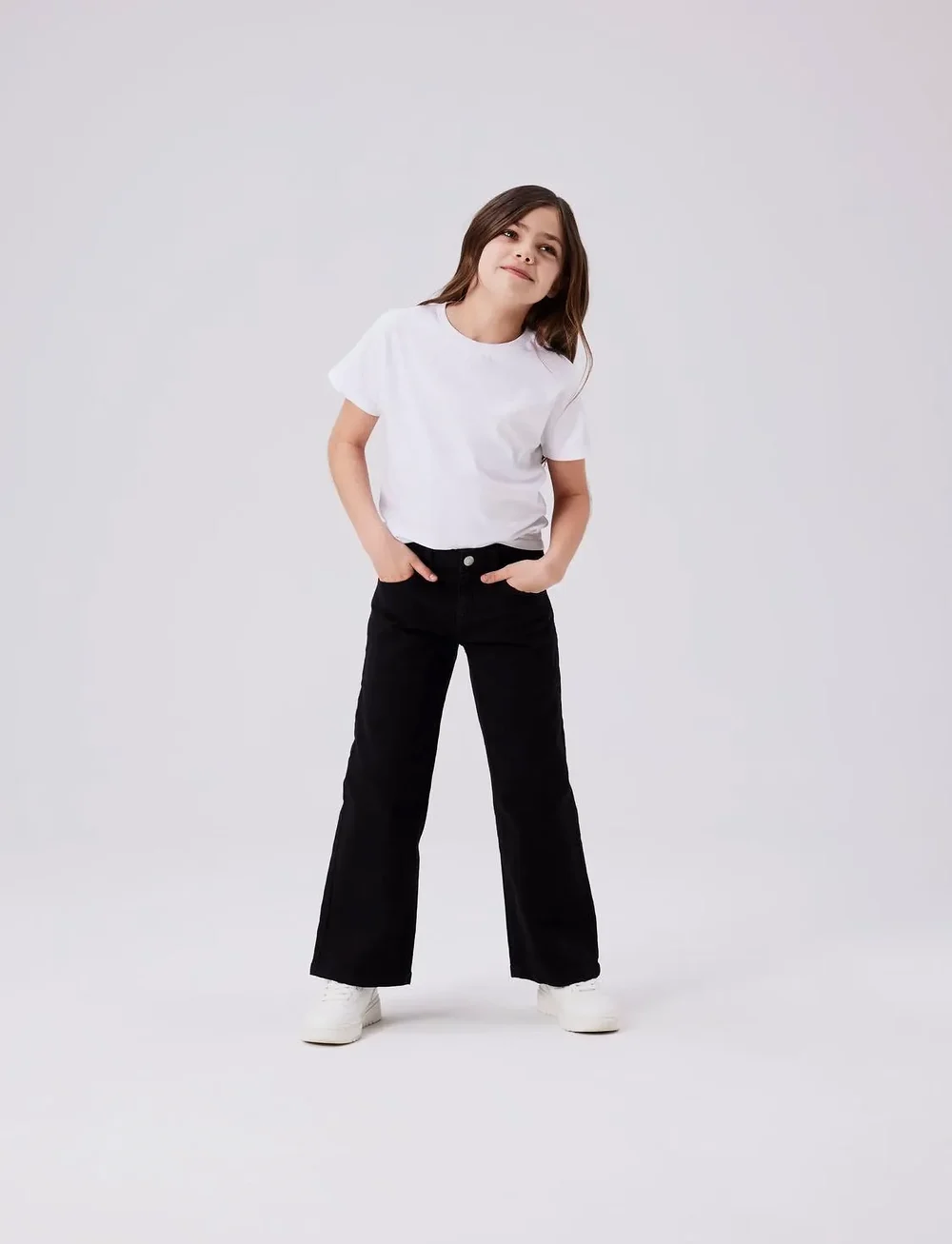 name it - NKFROSE WIDE TWI PANT 1115-TP NOOS - vida jeans - black - 3