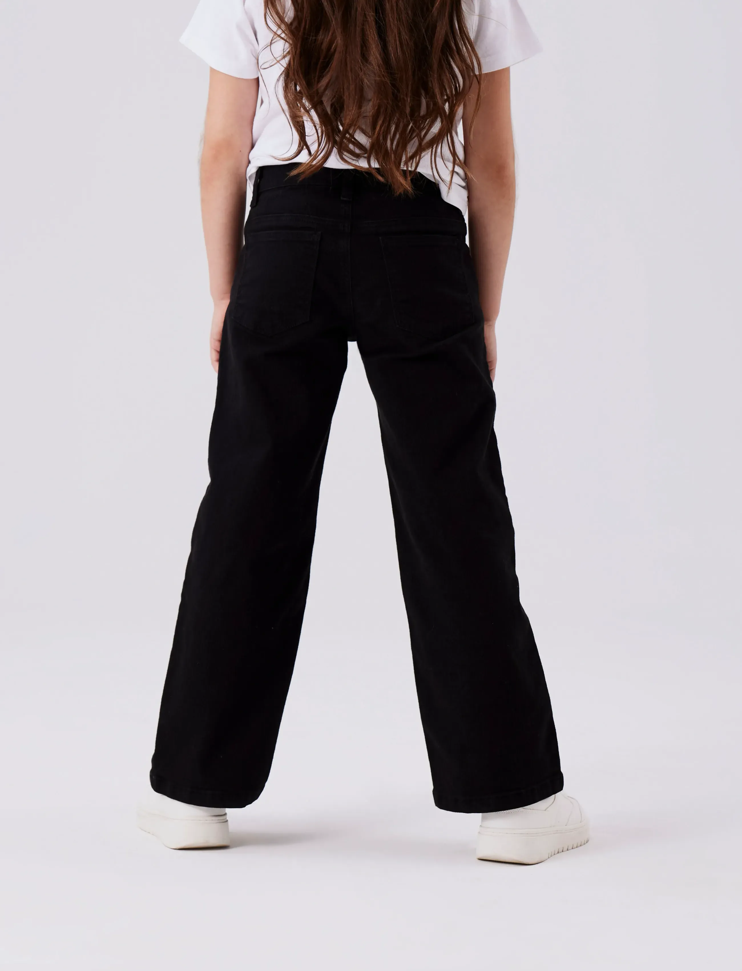 name it - NKFROSE WIDE TWI PANT 1115-TP NOOS - laia säärega teksad - black - 3