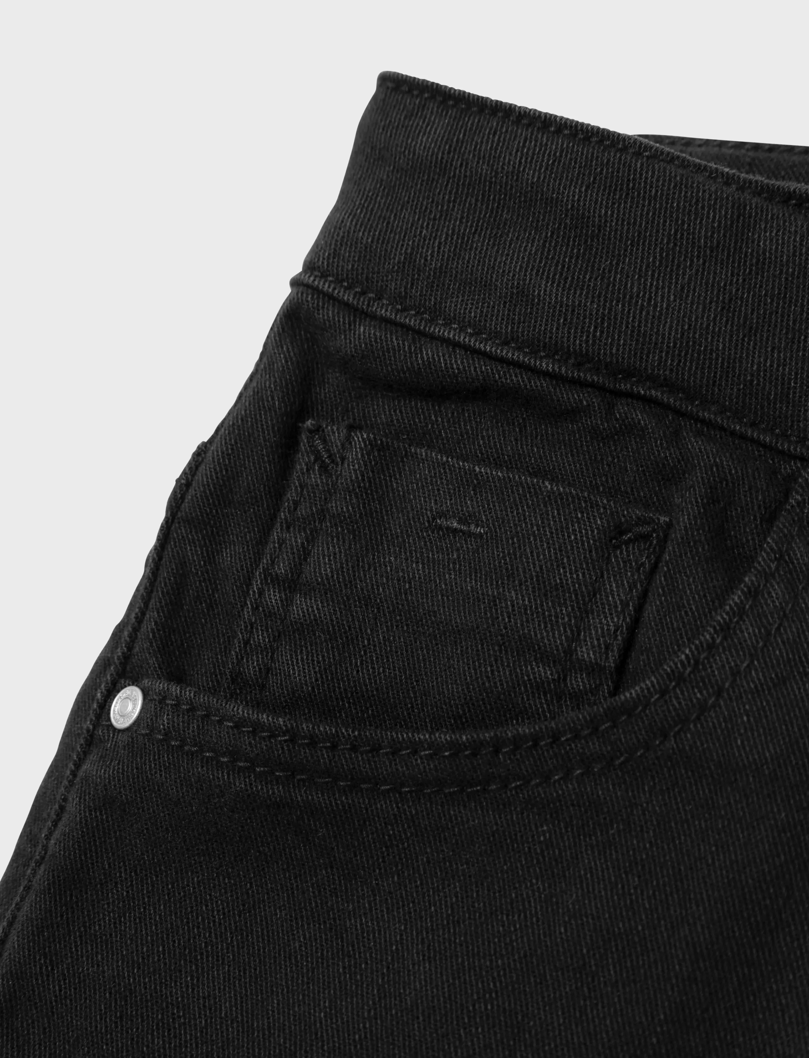 name it - NKFROSE WIDE TWI PANT 1115-TP NOOS - hosen mit weitem bein - black - 5