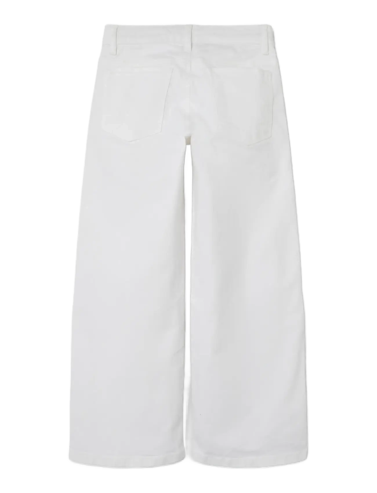 name it - NKFROSE WIDE TWI PANT 1115-TP NOOS - hosen mit weitem bein - bright white - 2