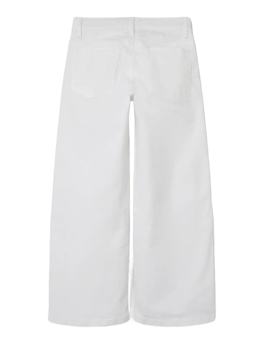 name it - NKFROSE WIDE TWI PANT 1115-TP NOOS - hosen mit weitem bein - bright white - 2