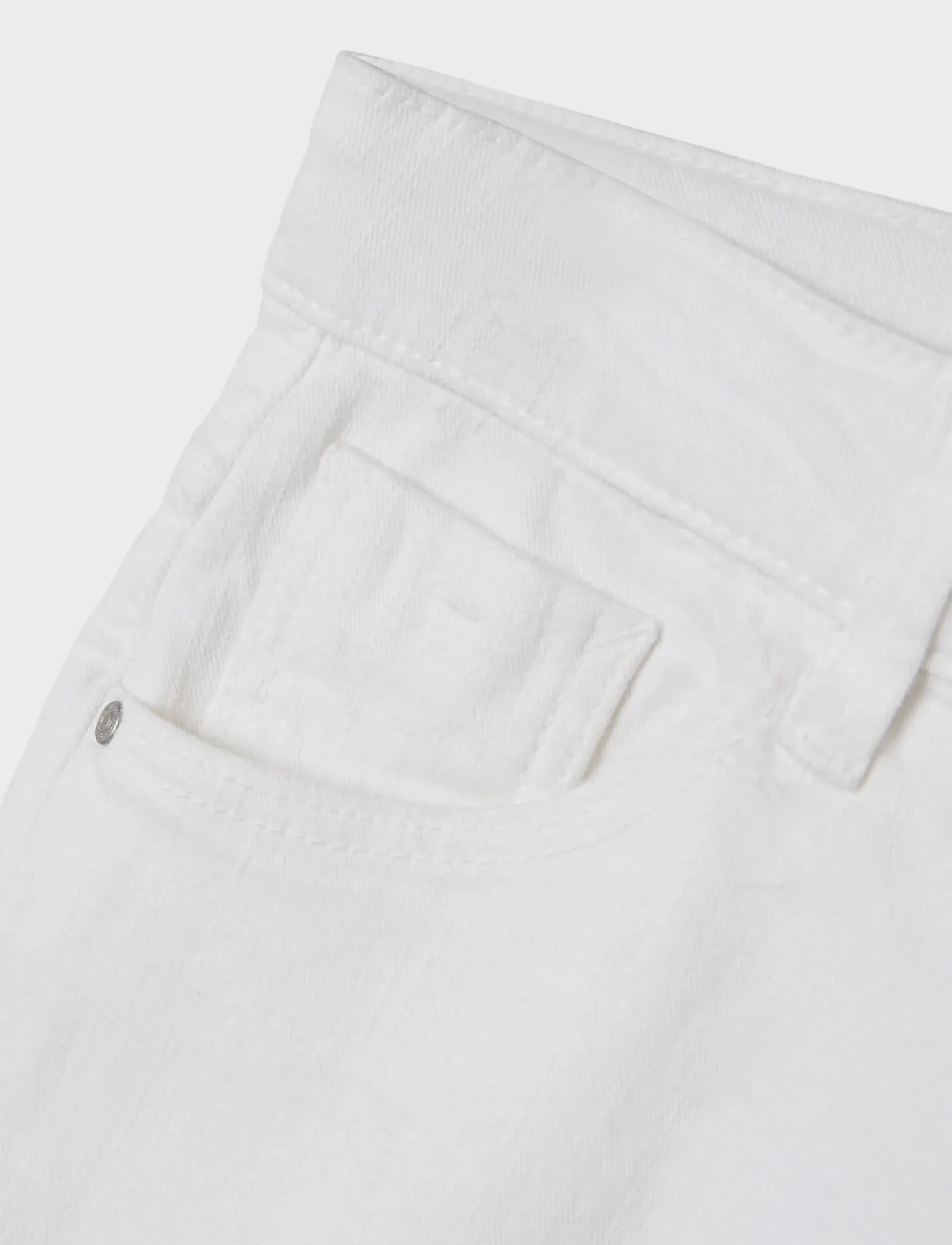 name it - NKFROSE WIDE TWI PANT 1115-TP NOOS - hosen mit weitem bein - bright white - 5