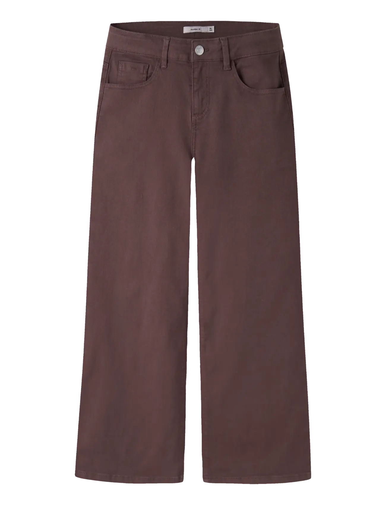name it NKFROSE WIDE TWI PANT 1115-TP NOOS - Püksid - FRENCH ROAST / brown