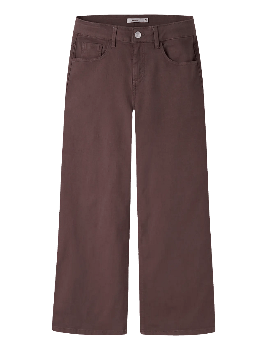 name it - NKFROSE WIDE TWI PANT 1115-TP NOOS - brede jeans - french roast - 0