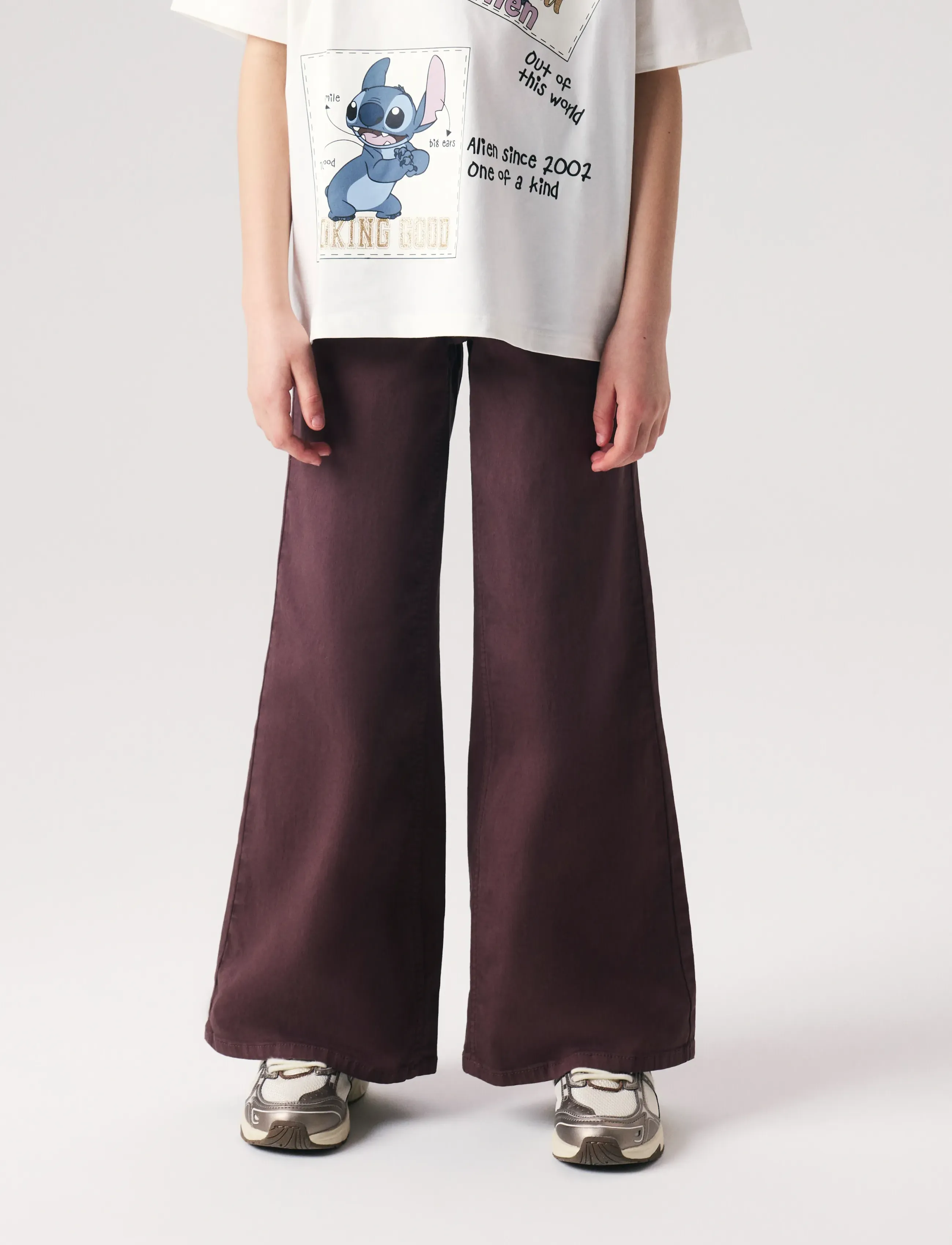 name it - NKFROSE WIDE TWI PANT 1115-TP NOOS - brede jeans - french roast - 2