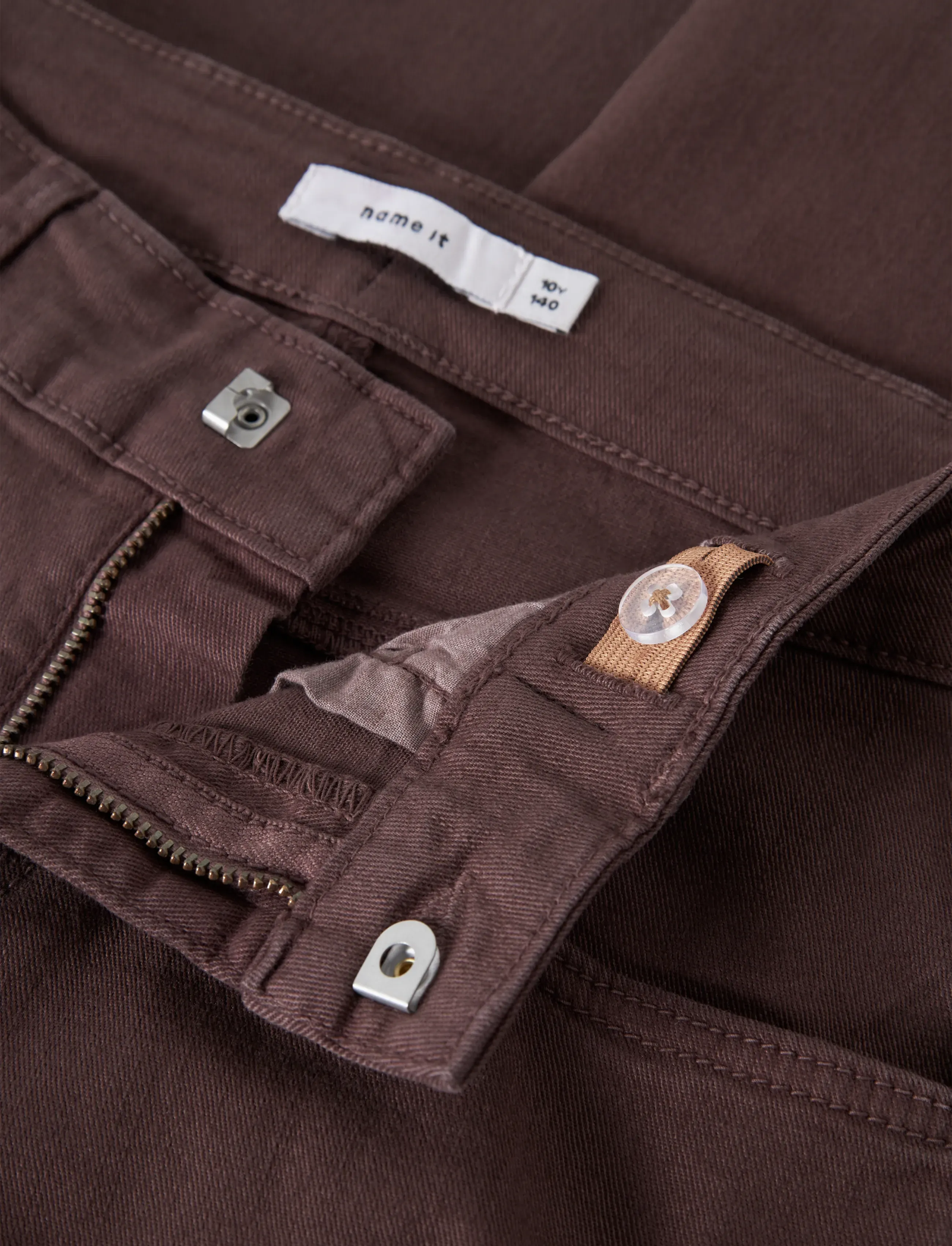 name it - NKFROSE WIDE TWI PANT 1115-TP NOOS - brede jeans - french roast - 5