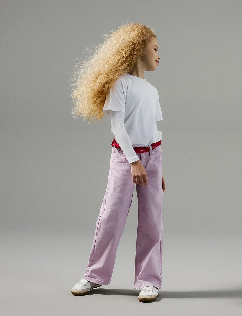 name it - NKFROSE WIDE TWI PANT 1115-TP NOOS - laia säärega teksad - winsome orchid - 0