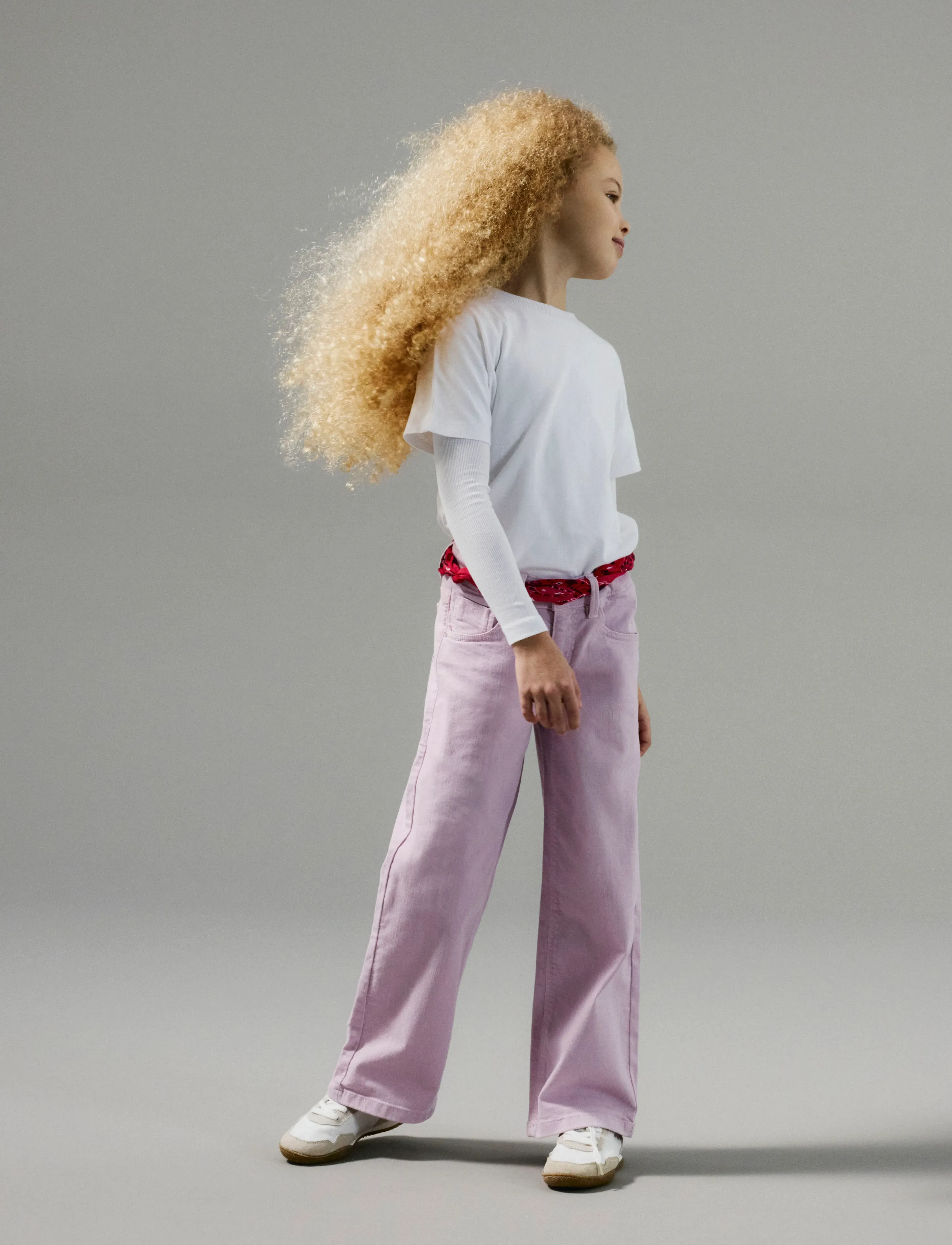 name it NKFROSE WIDE TWI PANT 1115-TP NOOS - Bukser - WINSOME ORCHID / pink/rose