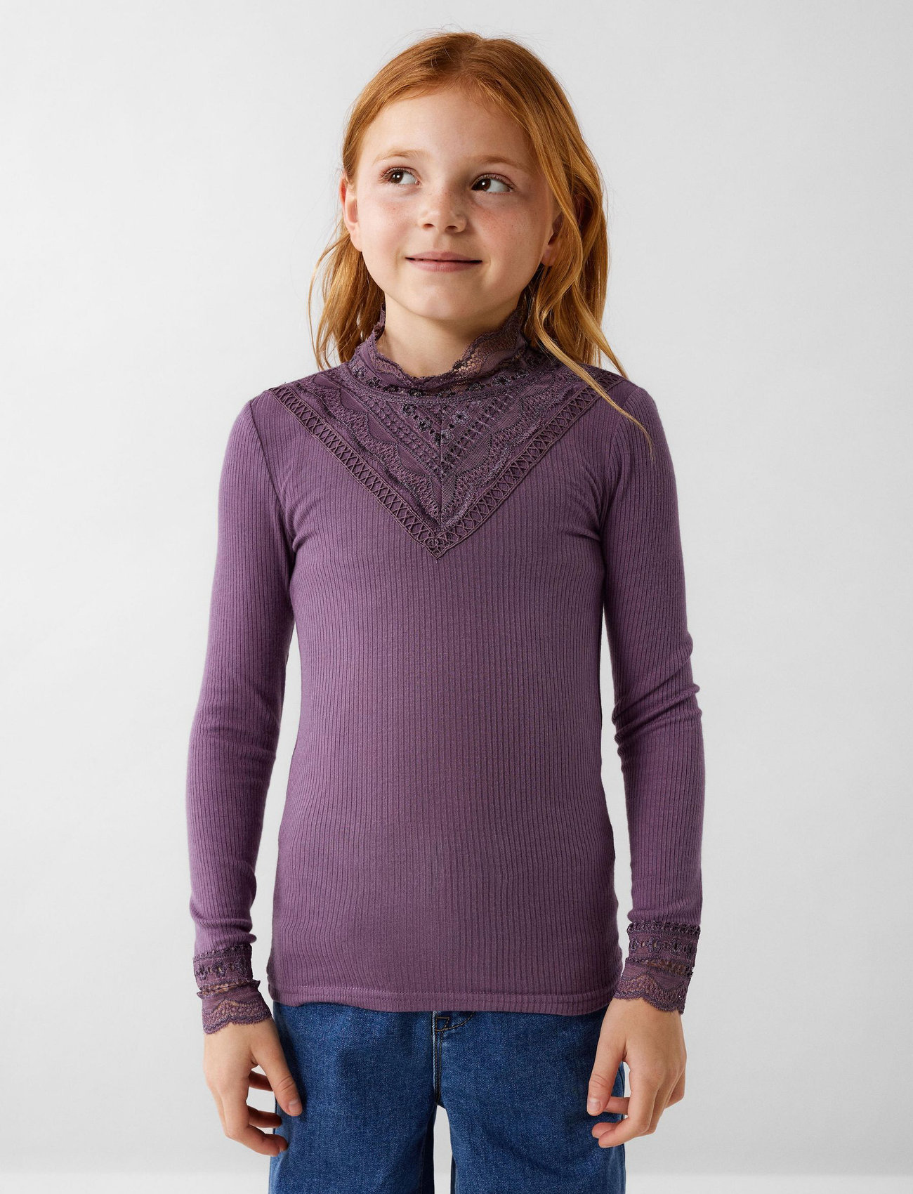 name it - NKFNURI LS XSL TOP NOOS - langærmede t-shirts - arctic dusk - 0