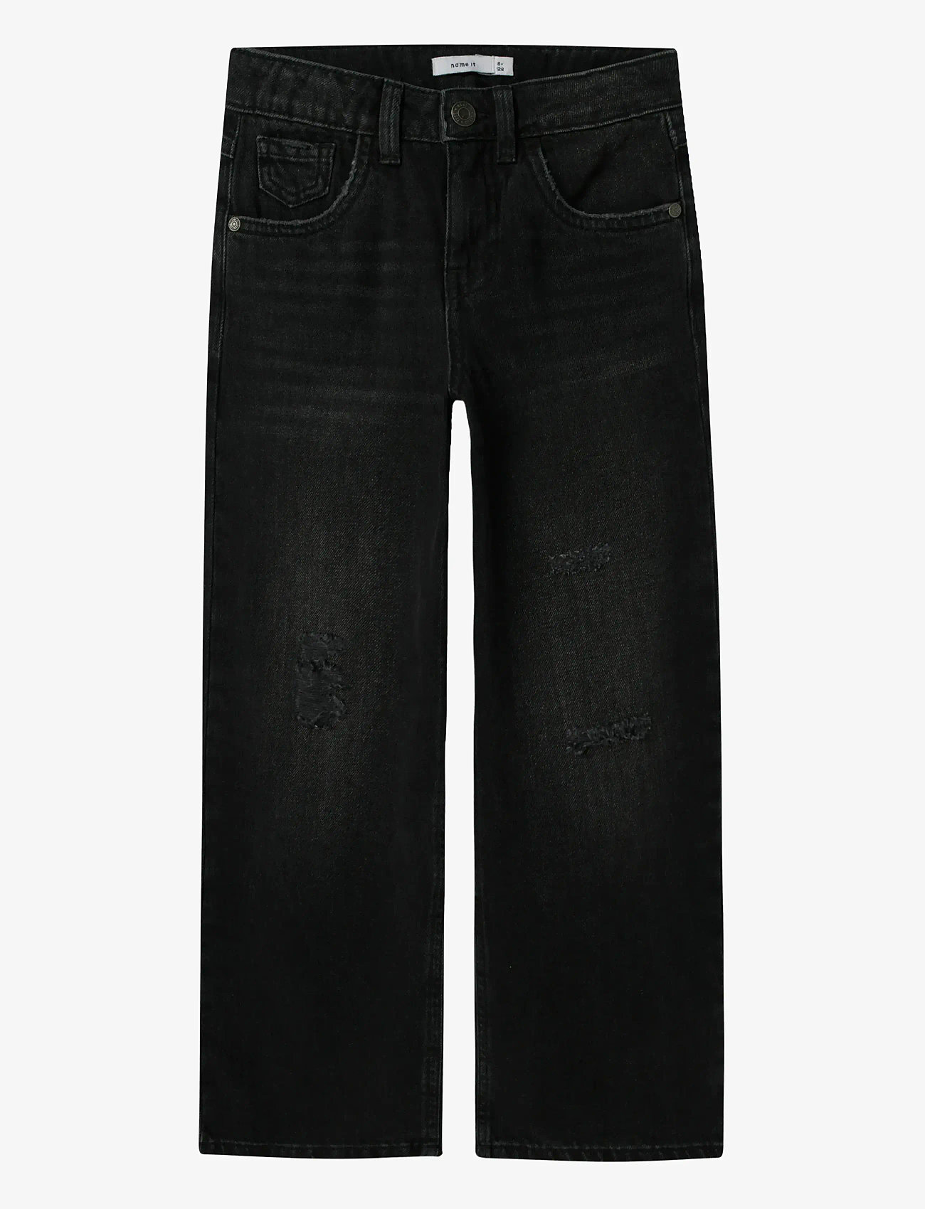 name it - NKFROSE HW WIDE JEANS 1411-BE NOOS - vida jeans - black denim - 1