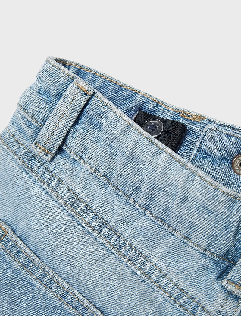 name it - NKFROSE HW WIDE JEANS DESTR 1411-BE NOOS - vida jeans - light blue denim - 5