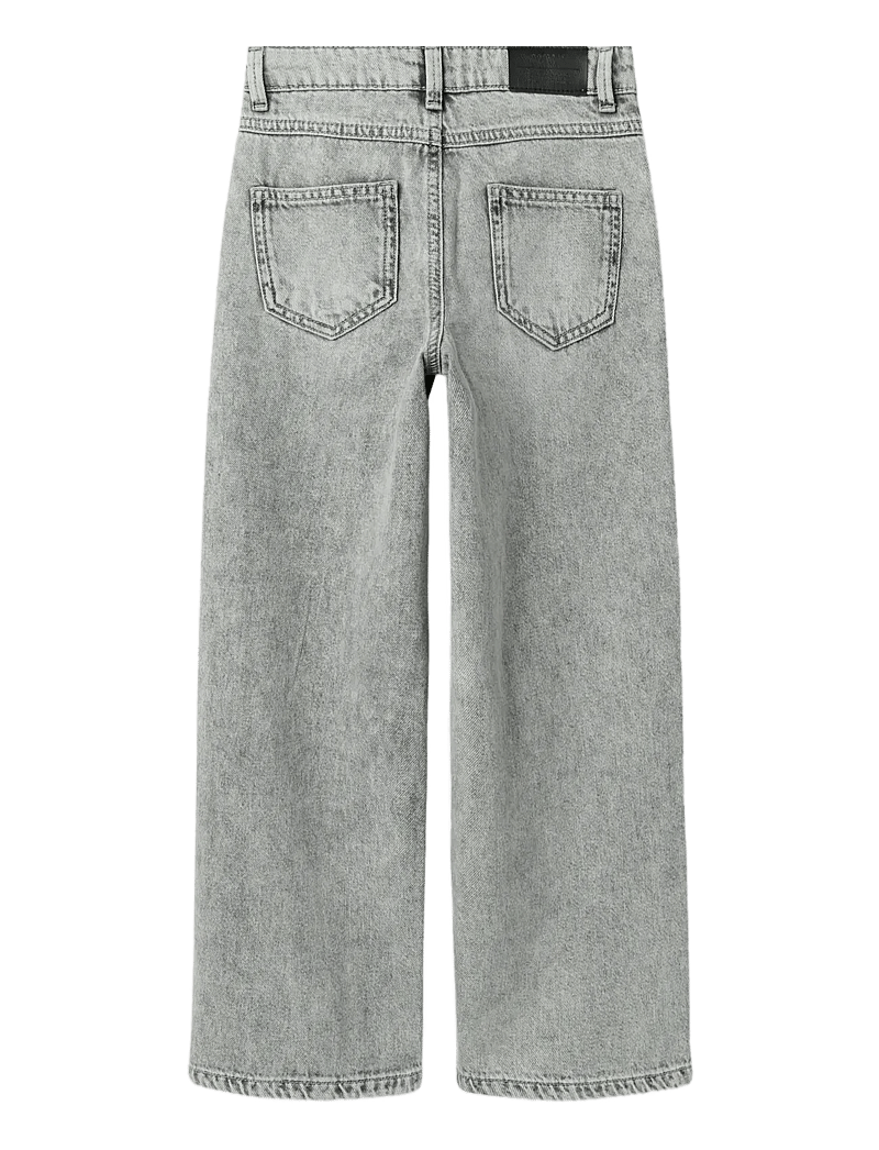 name it - NKFROSE HW WIDE JEANS DESTR 1411-BE NOOS - vida jeans - light grey denim - 2
