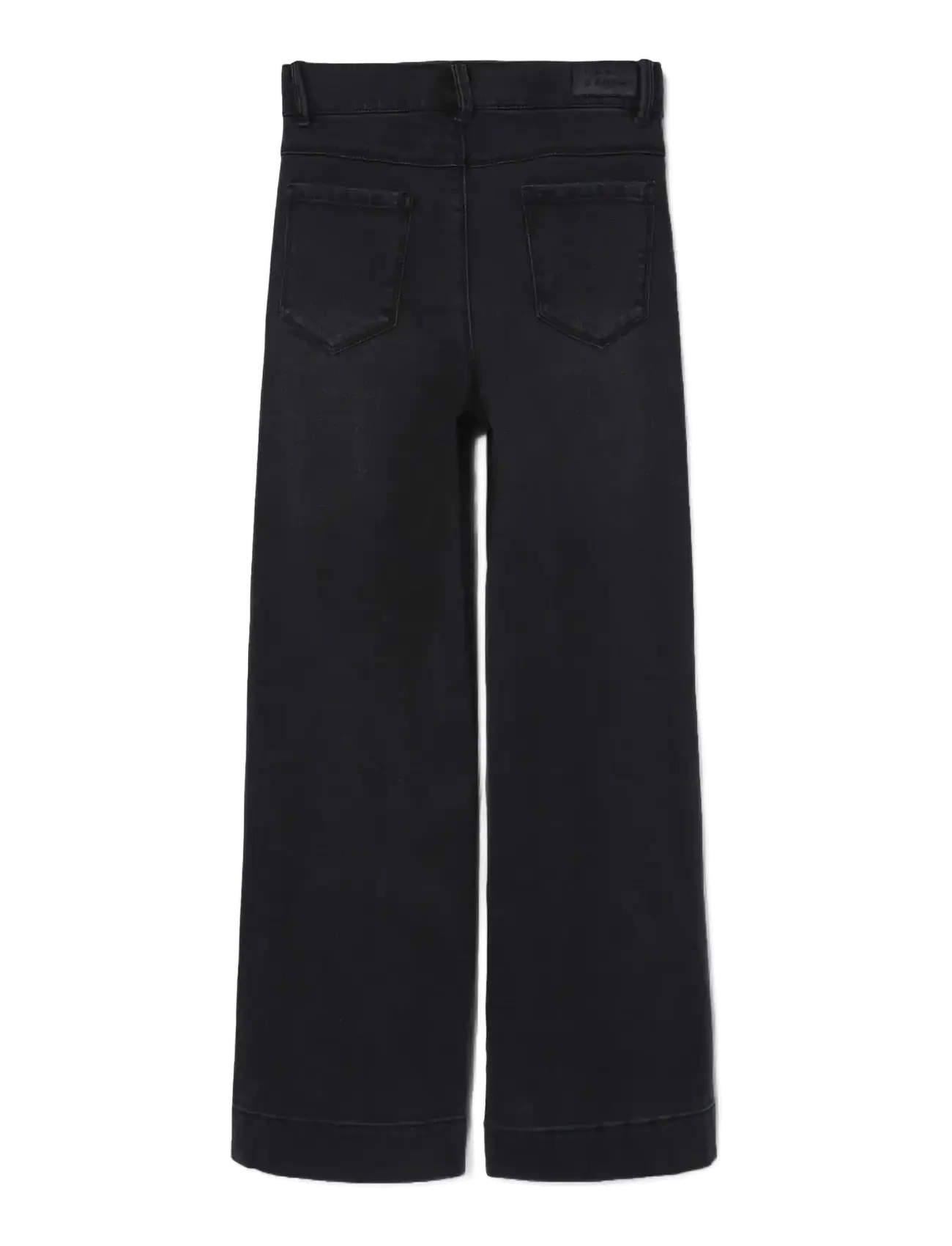 name it - NKFROSE WIDE HW JEANS 1356-ON NOOS - brede jeans - black denim - 2