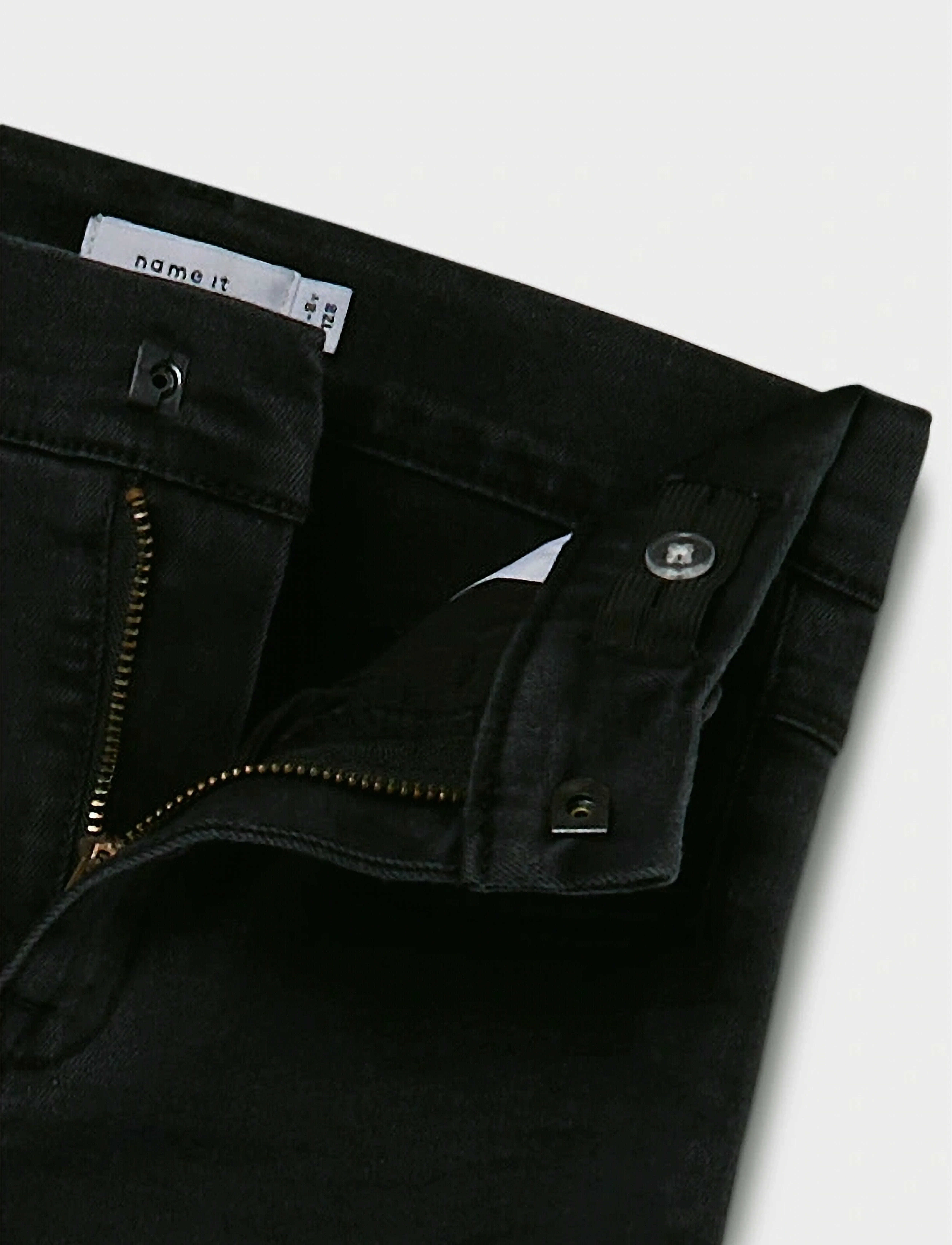 name it - NKFROSE WIDE HW JEANS 1356-ON NOOS - brede jeans - black denim - 4