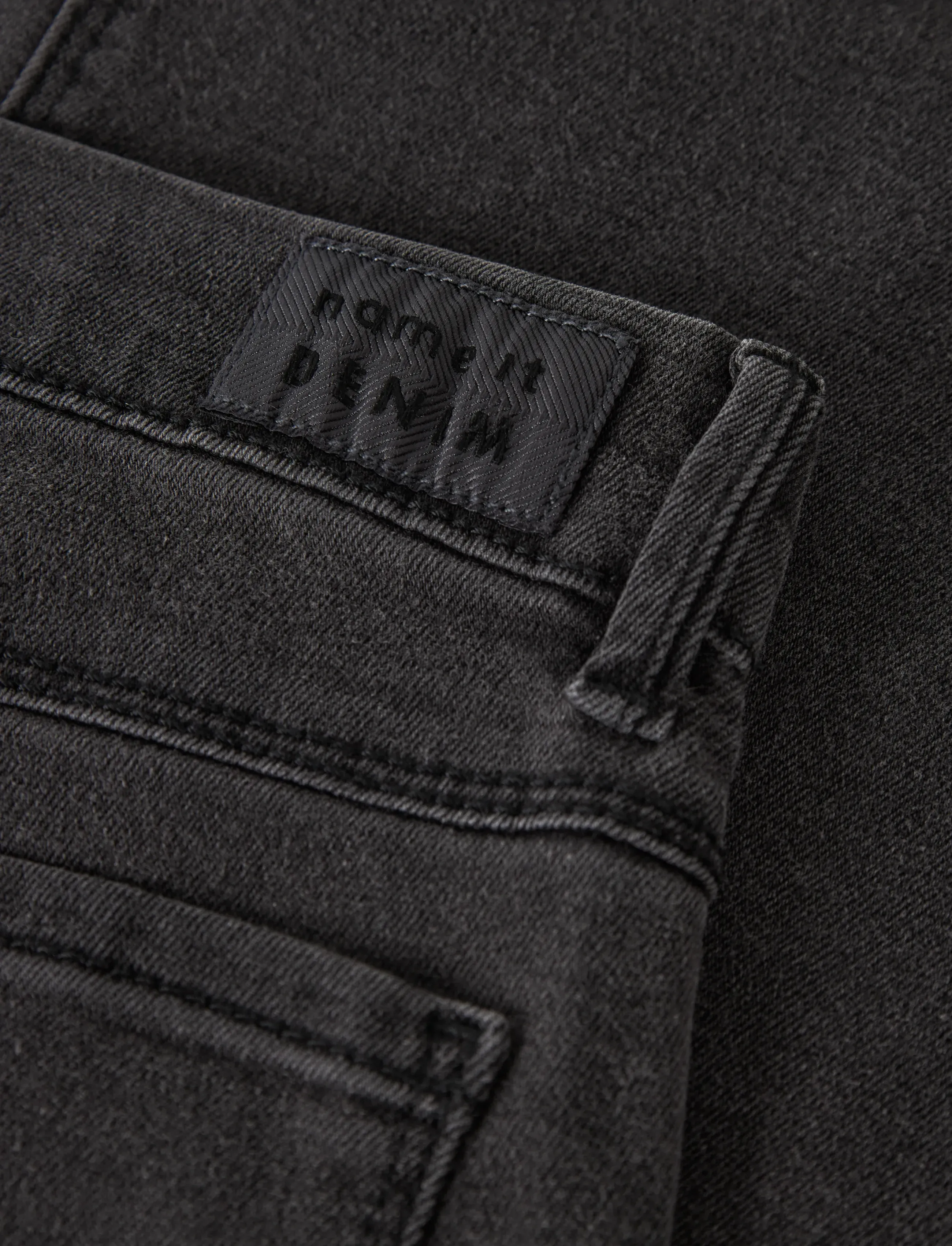 name it - NKFROSE WIDE HW JEANS 1356-ON NOOS - brede jeans - black denim - 5