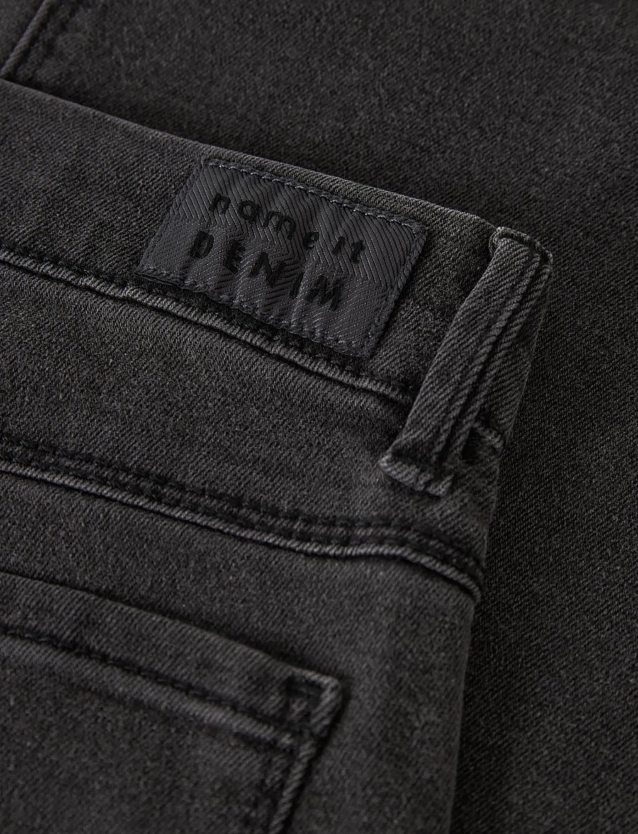 name it - NKFROSE WIDE HW JEANS 1356-ON NOOS - brede jeans - black denim - 5