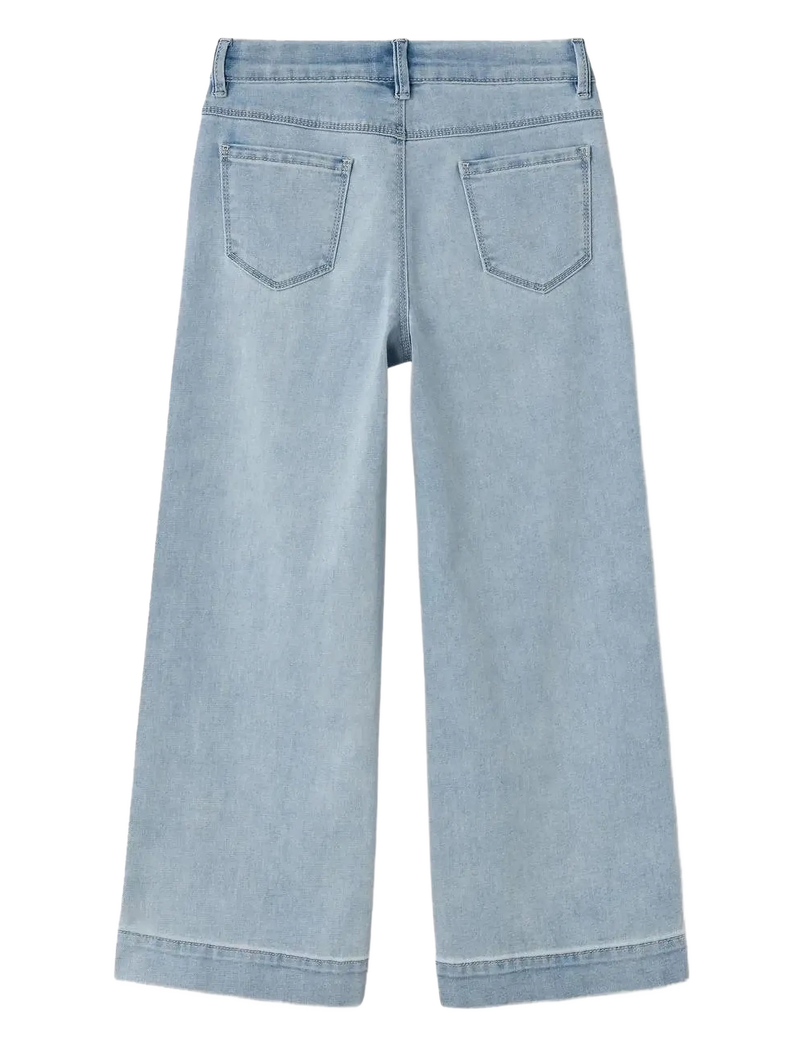 name it - NKFROSE WIDE HW JEANS 1356-ON NOOS - brede jeans - light blue denim - 2