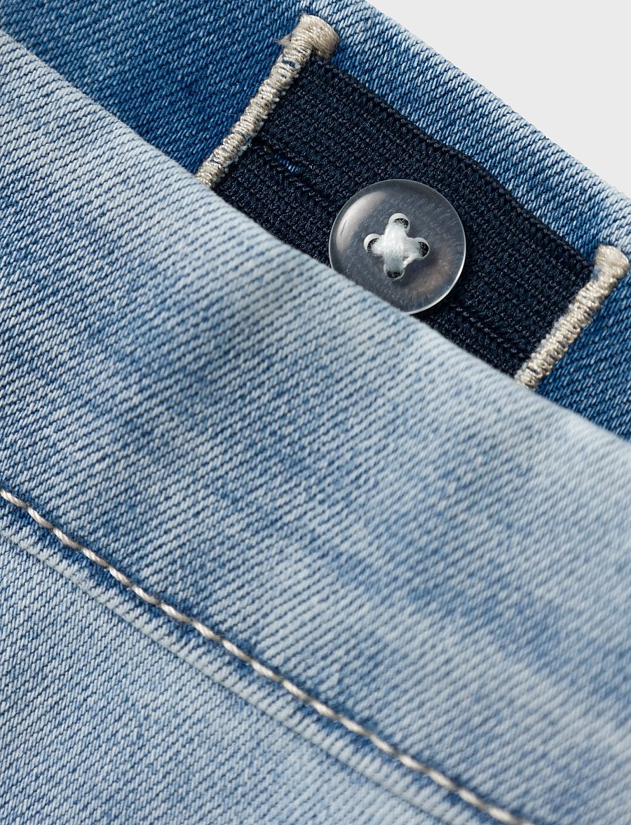 name it - NKFROSE WIDE HW JEANS 1356-ON NOOS - brede jeans - light blue denim - 3