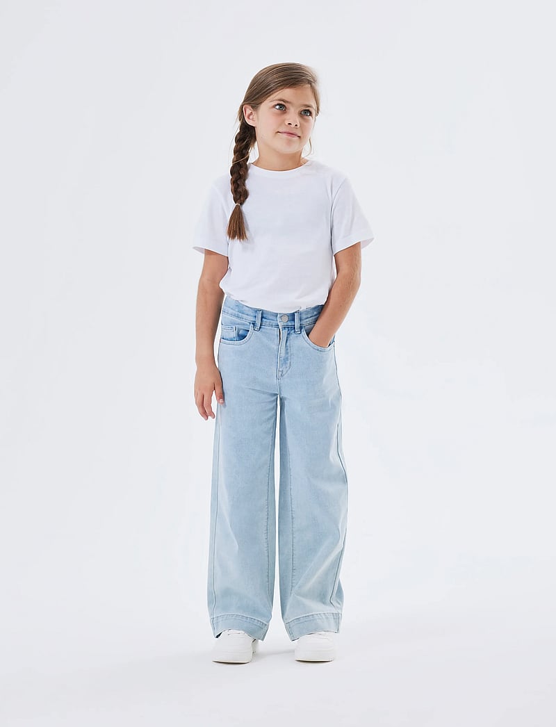 name it - NKFROSE HW WIDE JEANS 1356-ON NOOS - vida jeans - light blue denim - 5