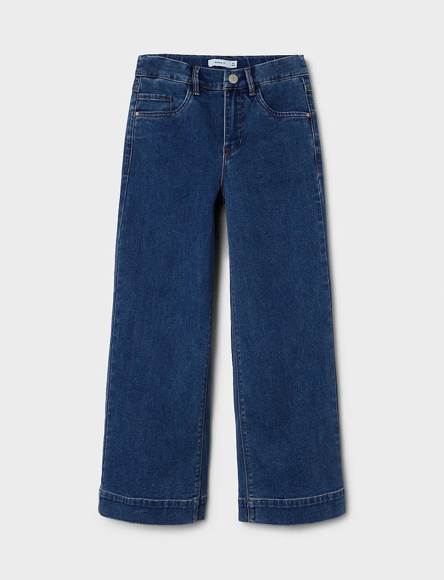 name it - NKFROSE HW WIDE JEANS 1356-ON NOOS - jeans met wijde pijpen - medium blue denim - 3