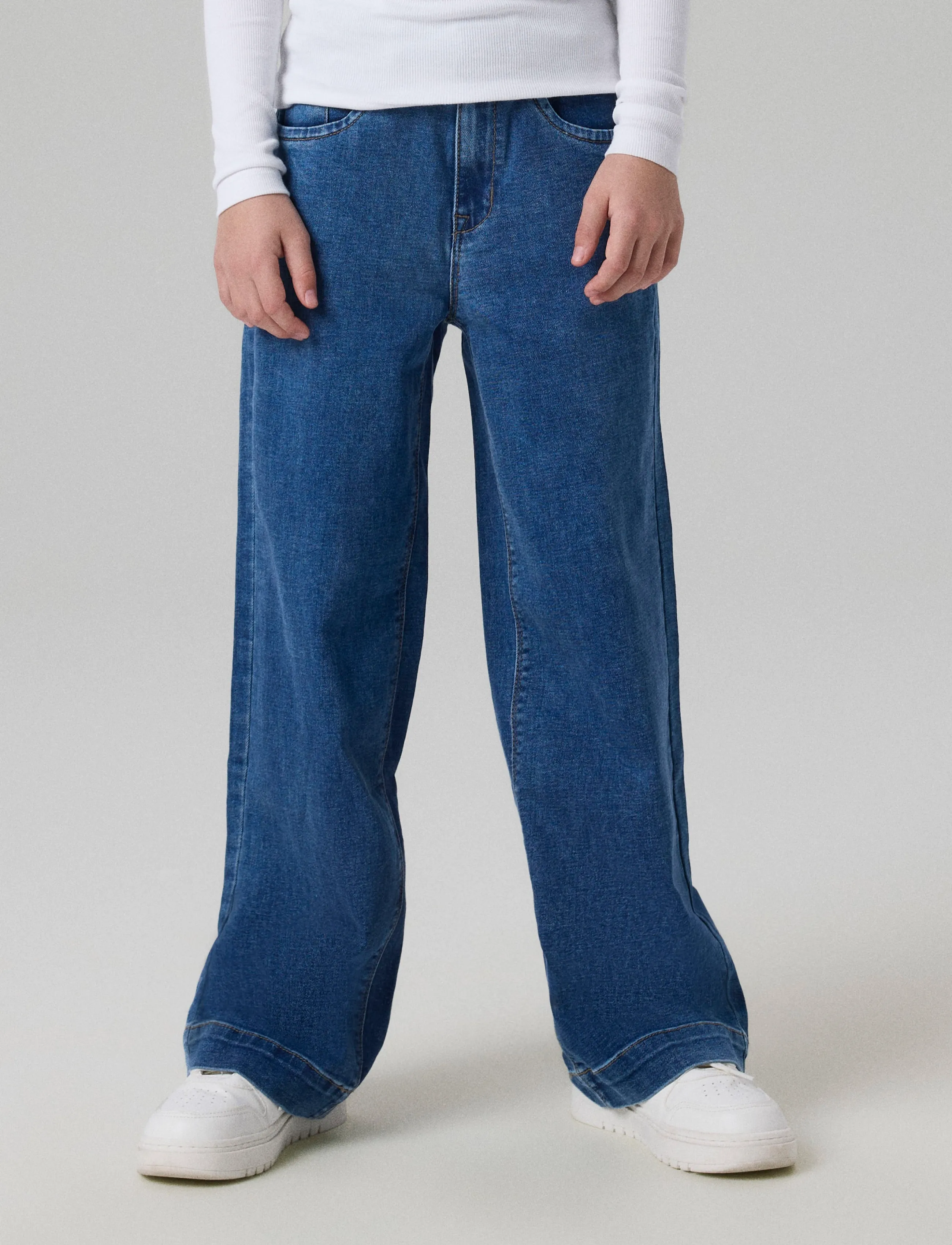 name it - NKFROSE WIDE HW JEANS 1356-ON NOOS - leveälahkeiset farkut - medium blue denim - 4