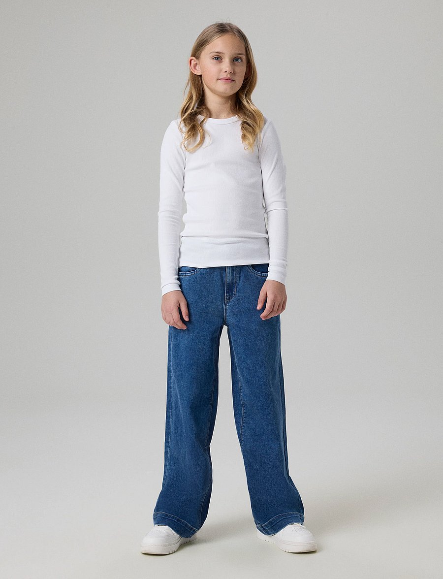 name it - NKFROSE WIDE HW JEANS 1356-ON NOOS - leveälahkeiset farkut - medium blue denim - 5