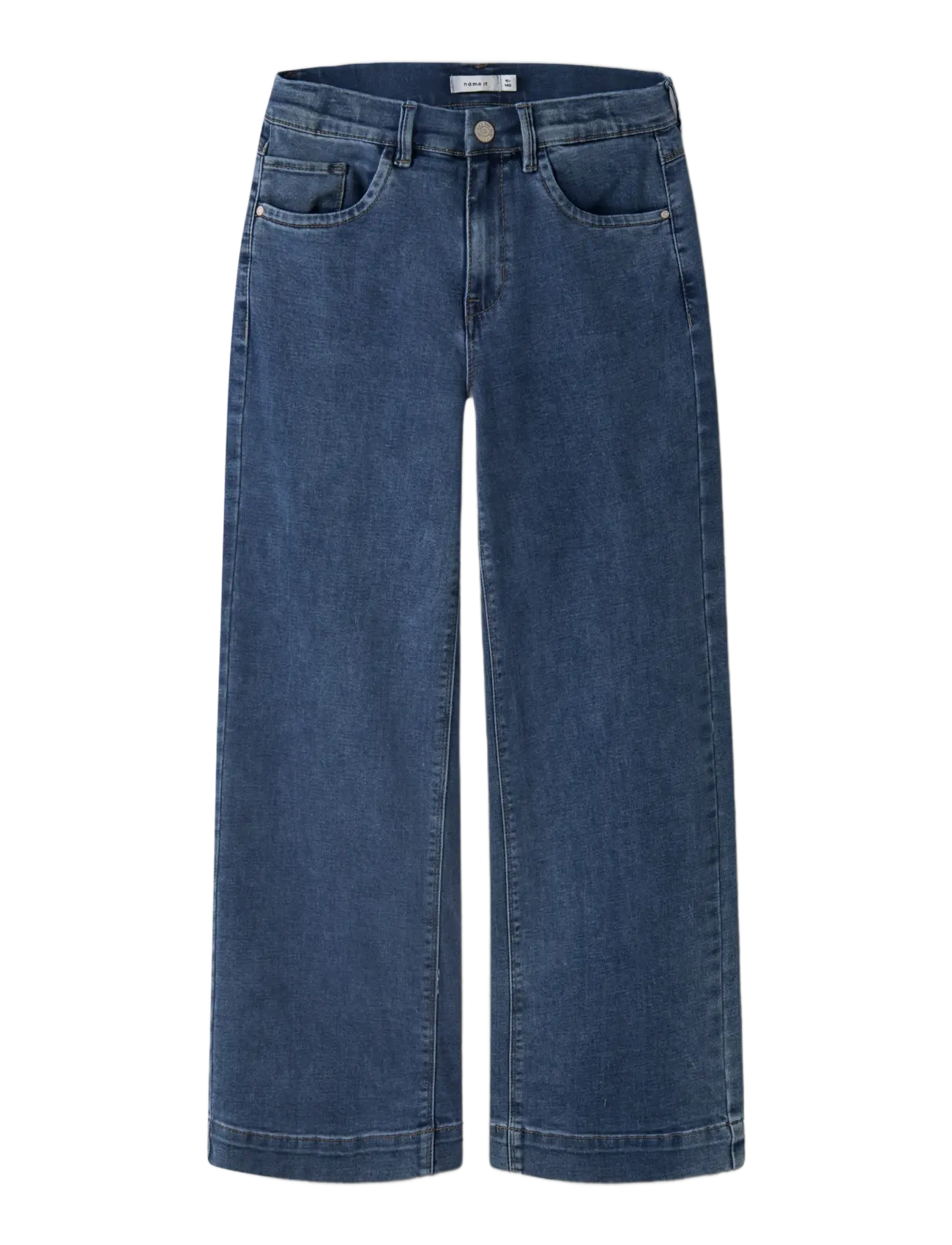 name it - NKFROSE WIDE HW JEANS 1356-ON NOOS - hosen mit weitem bein - medium blue denim - 3