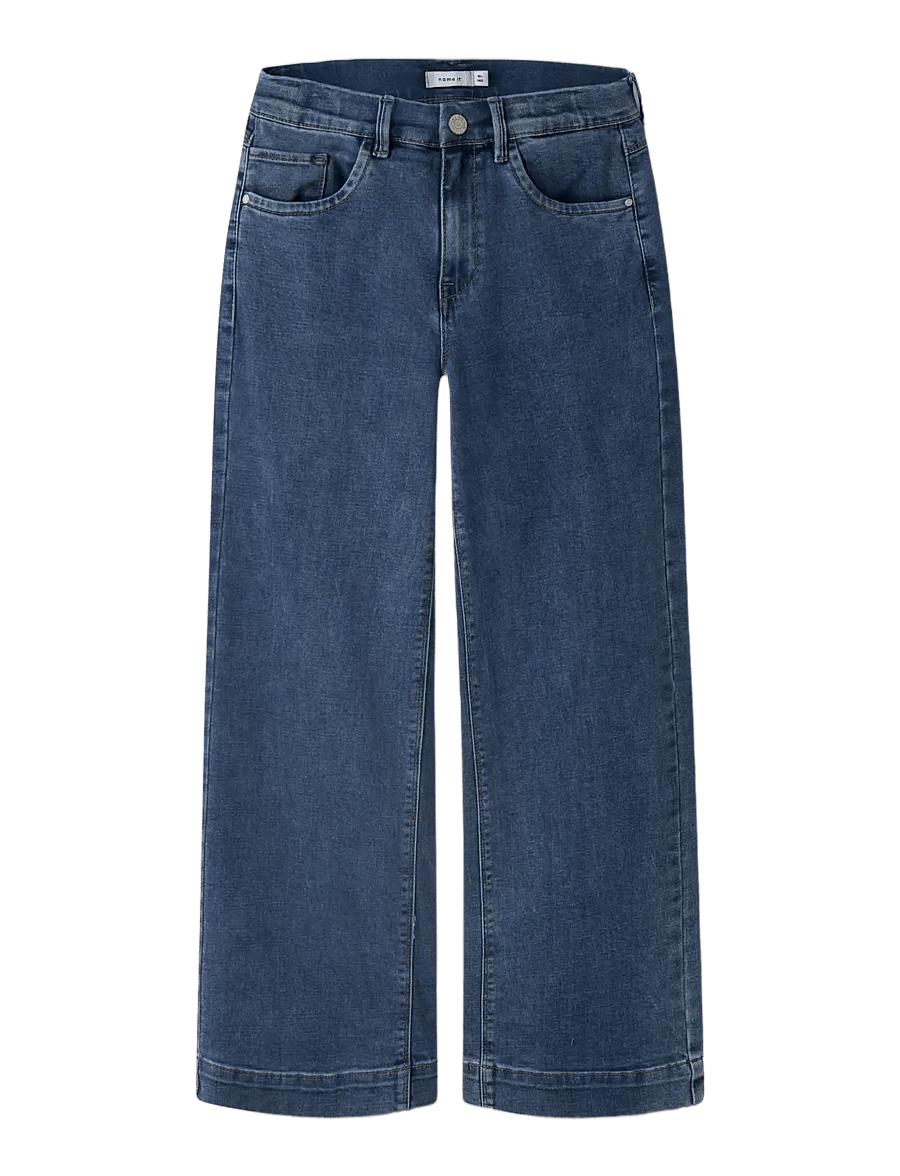 name it - NKFROSE WIDE HW JEANS 1356-ON NOOS - hosen mit weitem bein - medium blue denim - 3