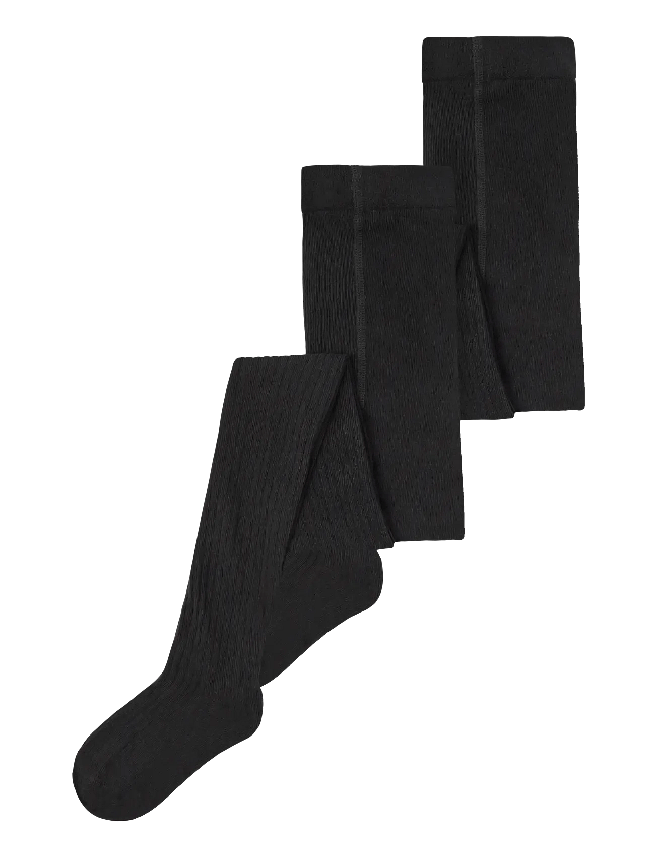 Black Rib Strømpebukse 2-pakning Noos str. 146/152
