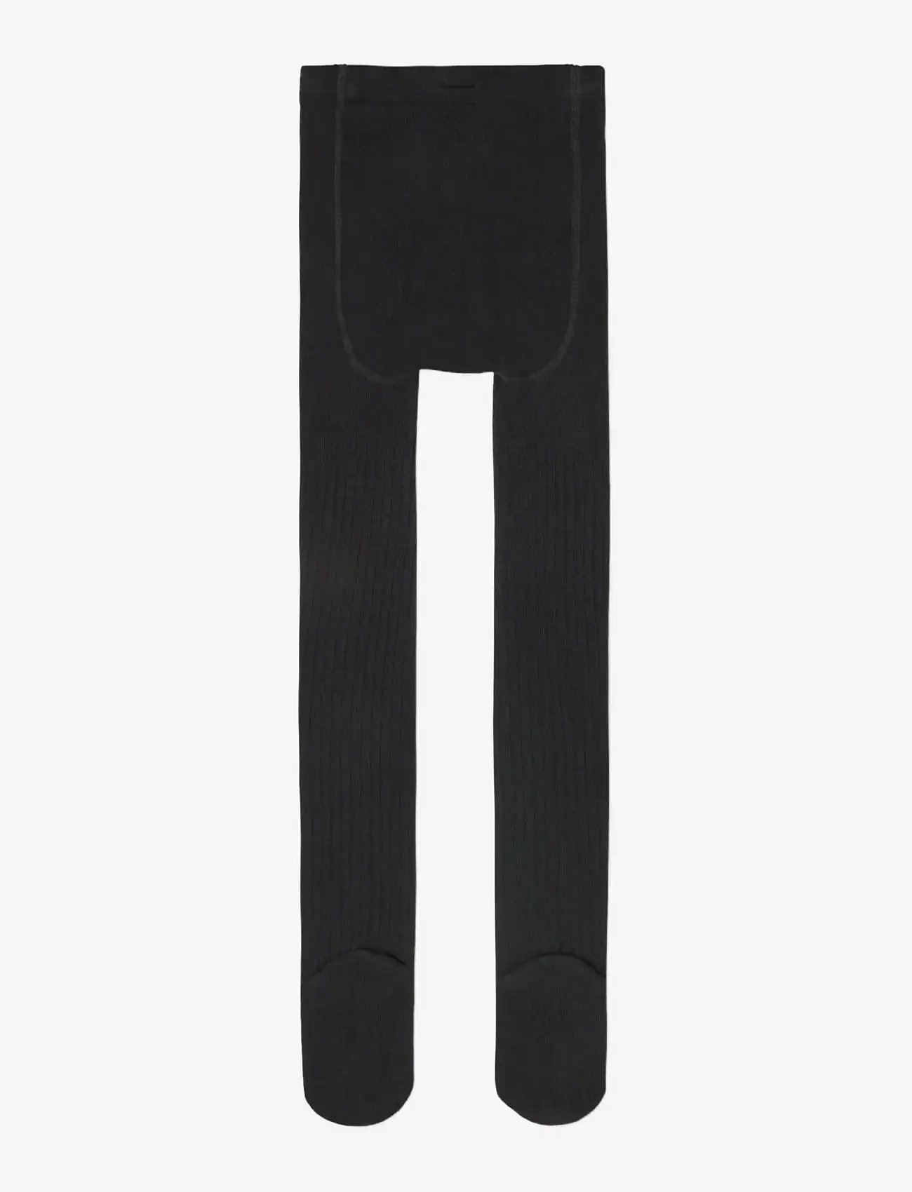 name it - NKNPANTYHOSE RIB 2P NOOS - strømpebukser - black - 2